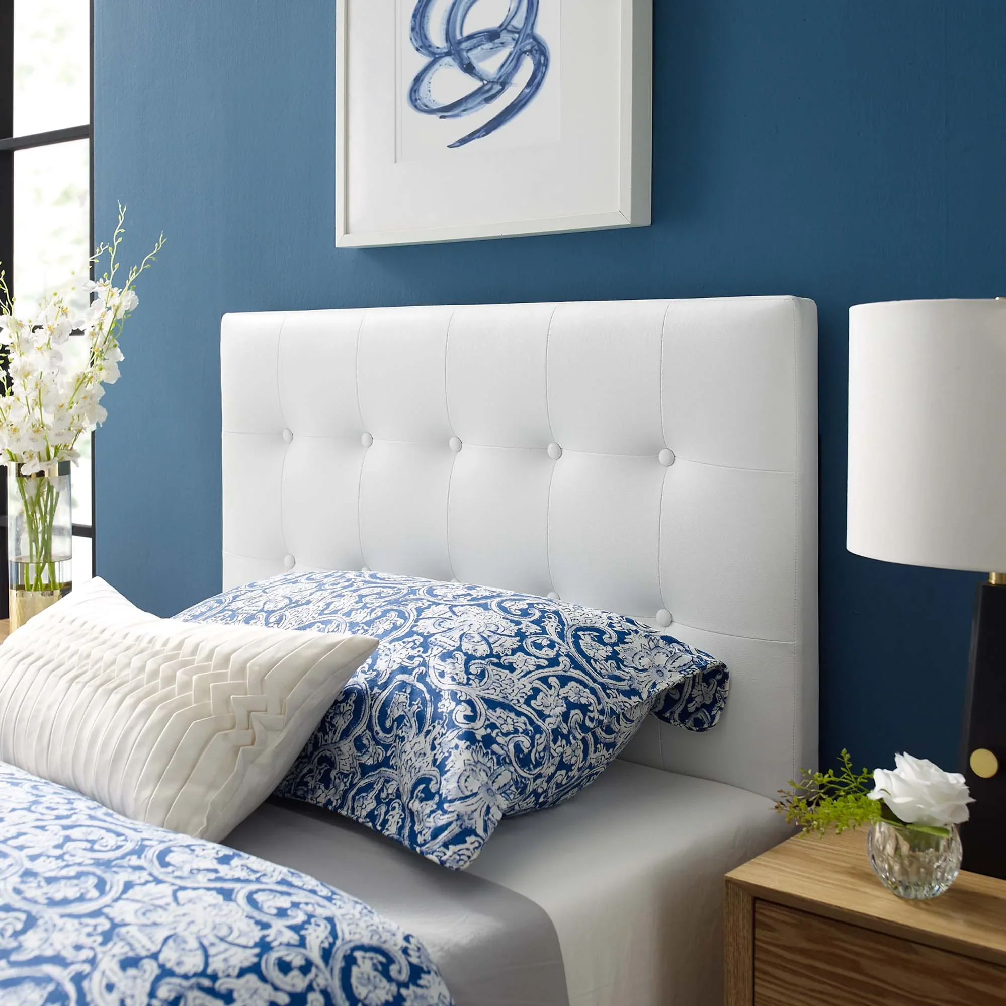 Emily Upholstered Vinyl Headboard - Image 10