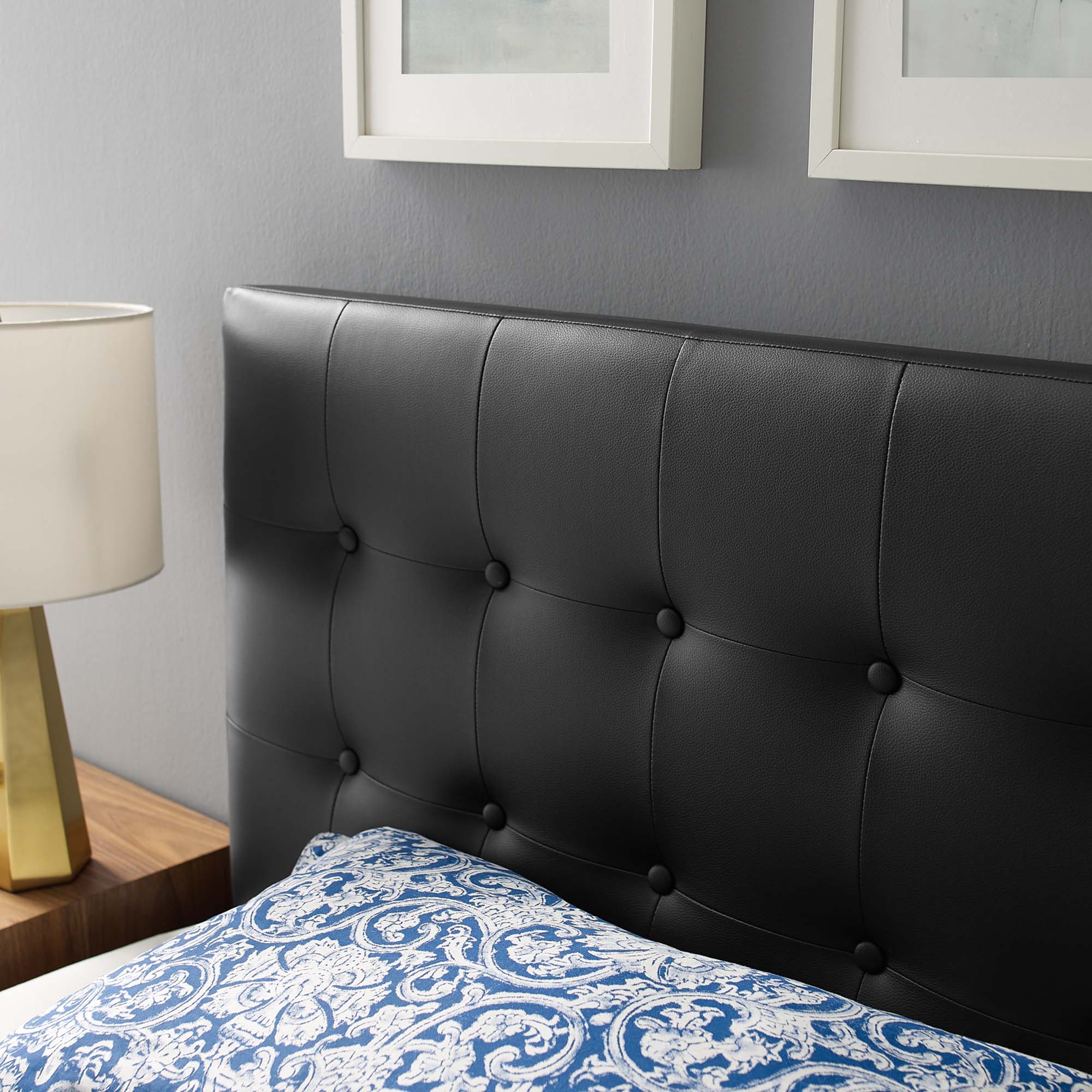 Emily Upholstered Vinyl Headboard - Image 3