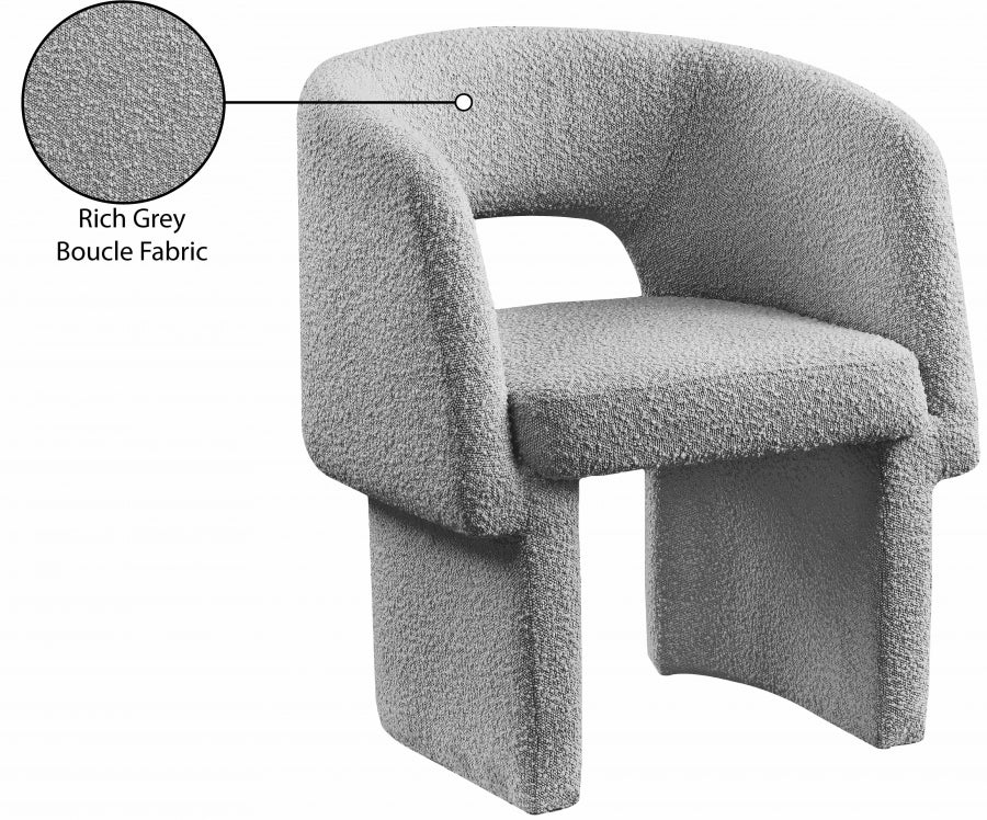 Emmet Boucle Fabric Upholstered Dining Chair / Accent Chair - Image 22