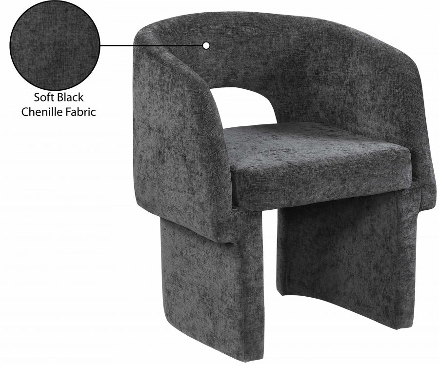 Emmet Chenille Fabric Upholstered Dining Chair / Accent Chair - Image 11
