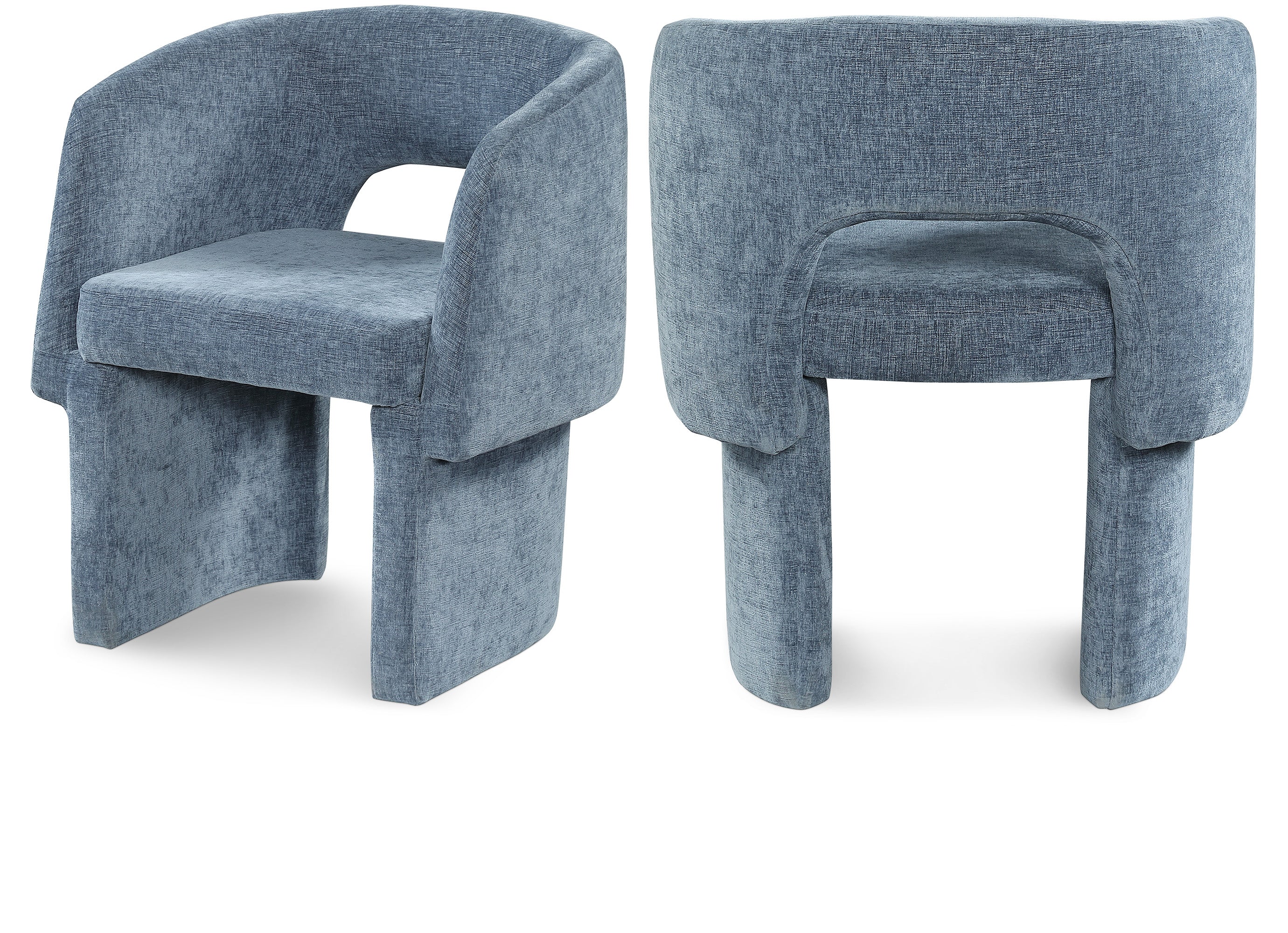 Emmet Chenille Fabric Upholstered Dining Chair / Accent Chair - Image 46