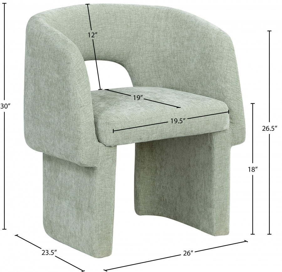 Emmet Chenille Fabric Upholstered Dining Chair / Accent Chair - Image 66