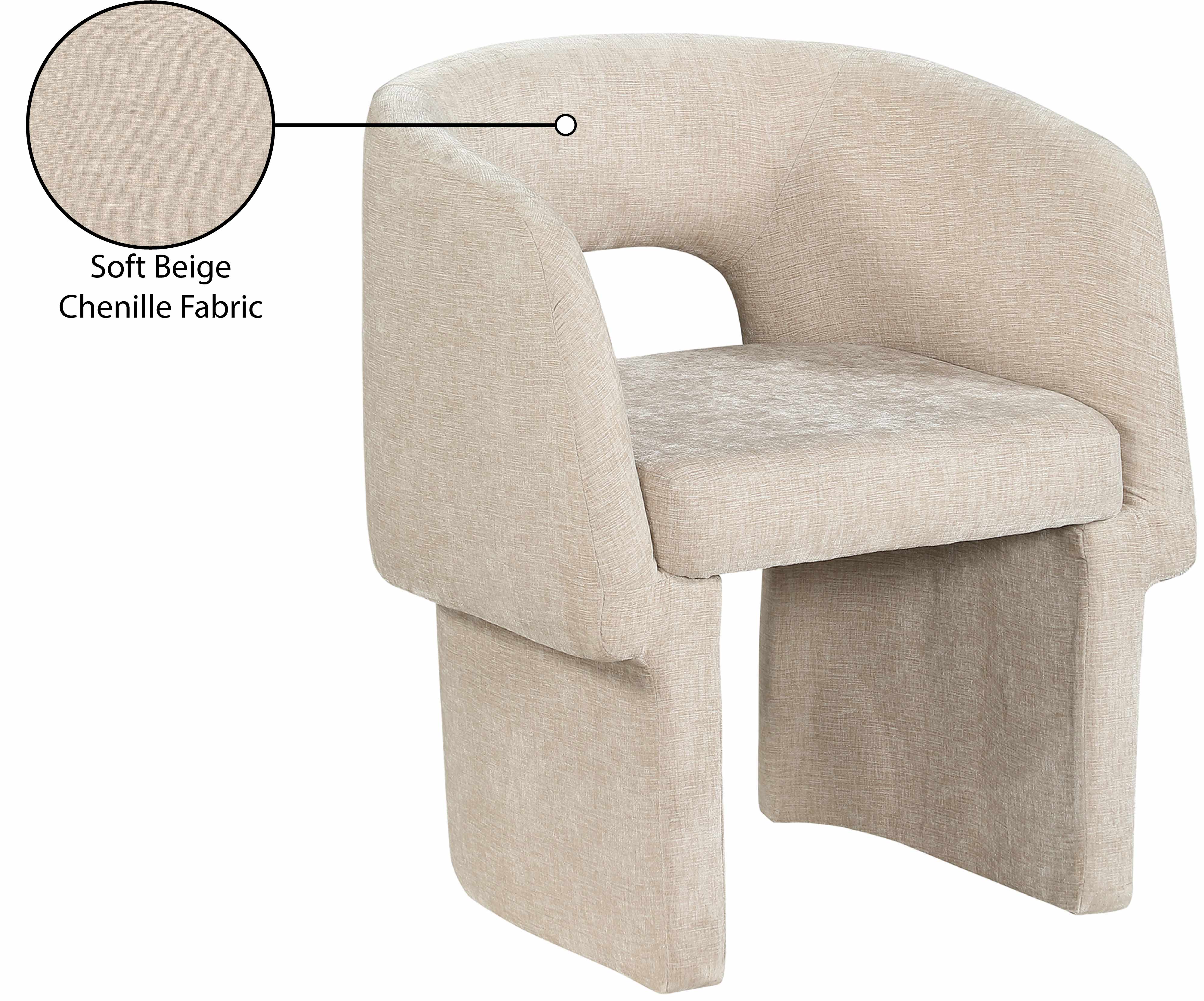 Emmet Chenille Fabric Upholstered Dining Chair / Accent Chair - Image 88