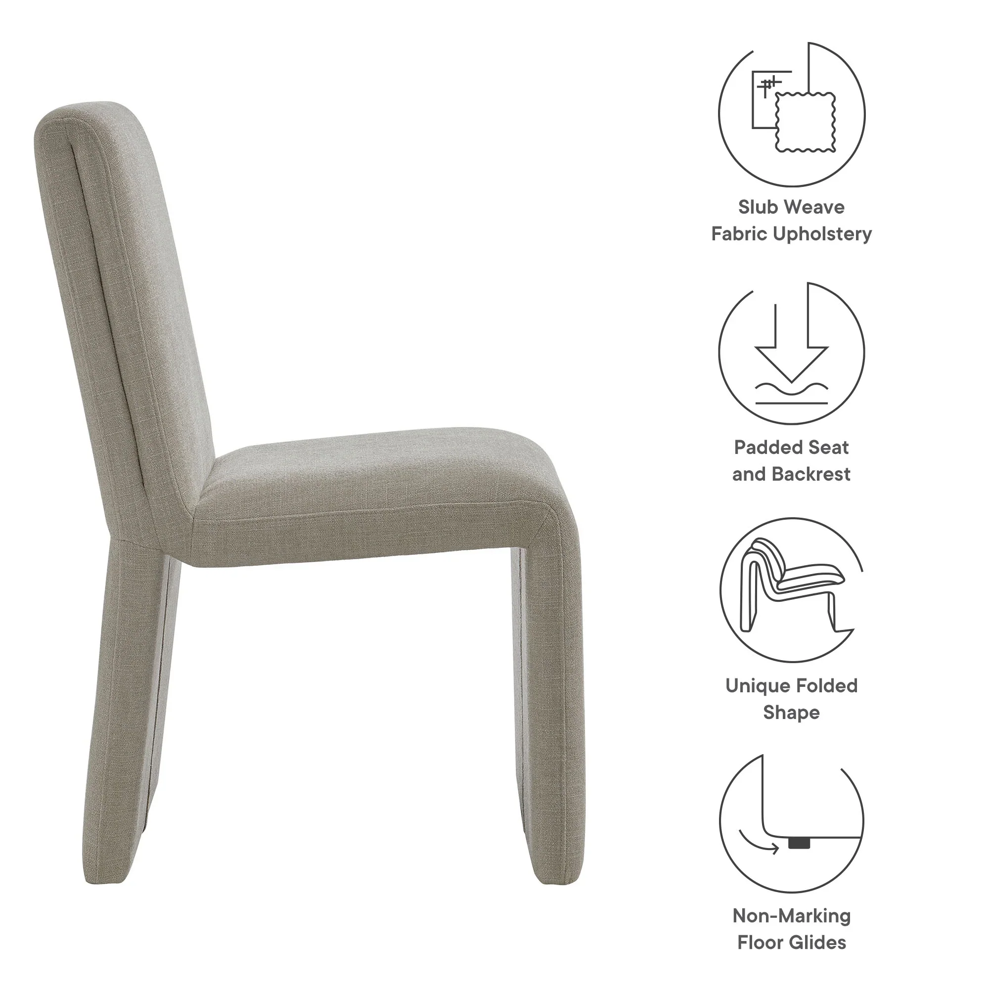 Emory Fabric Upholstered Dining Side Chair - Image 8