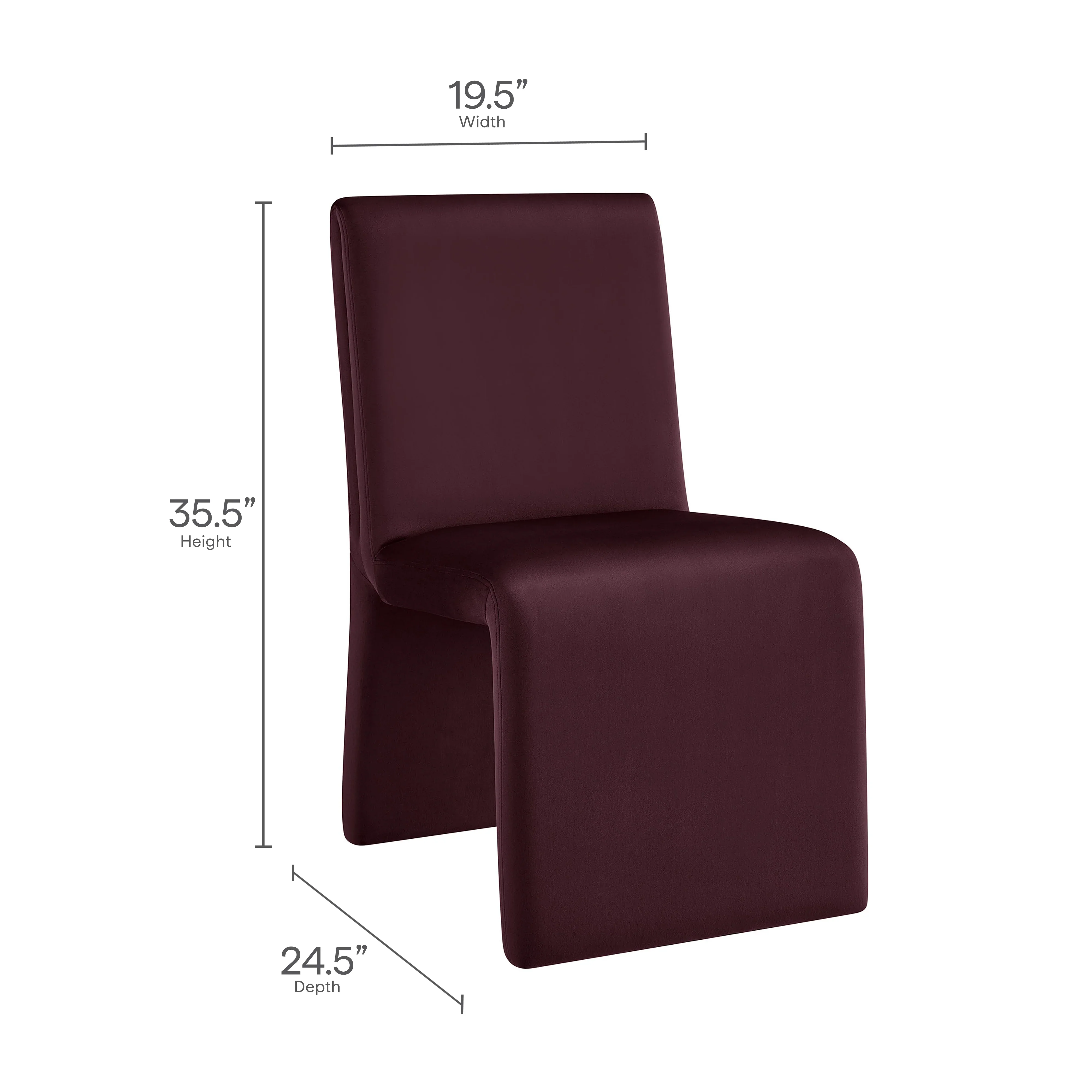 Emory Upholstered Performance Velvet Dining Side Chair - Image 18