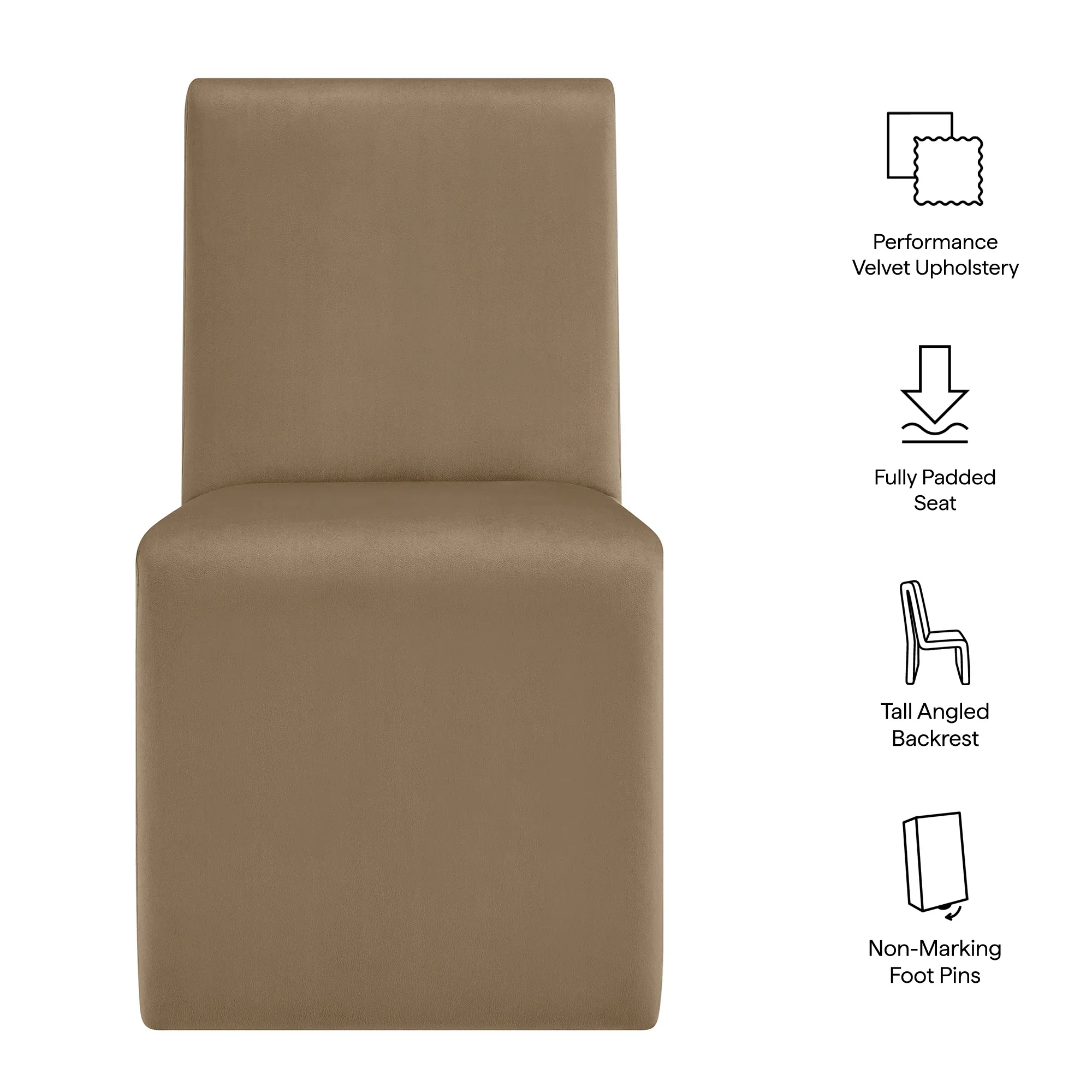 Emory Upholstered Performance Velvet Dining Side Chair - Image 26