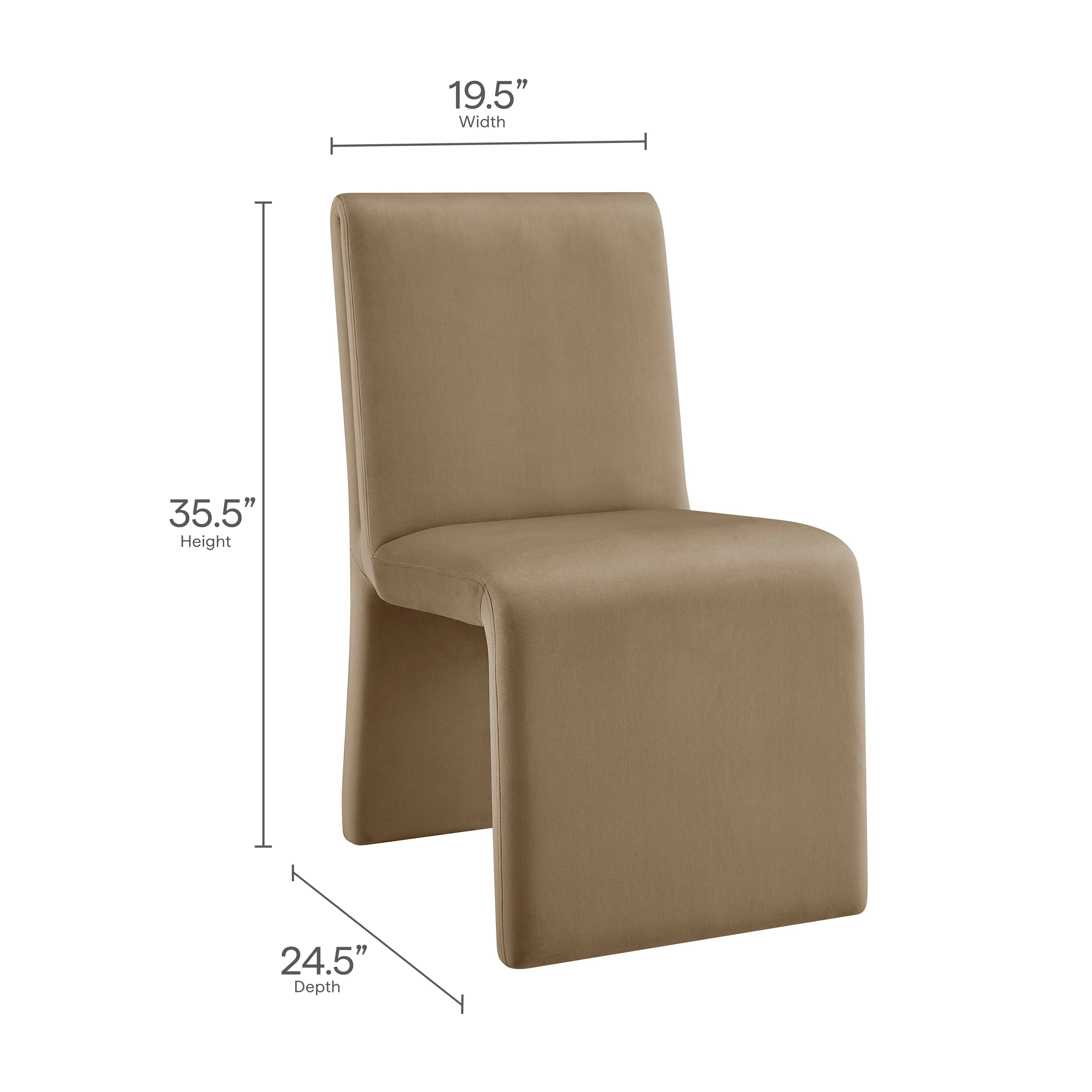 Emory Upholstered Performance Velvet Dining Side Chair - Image 27