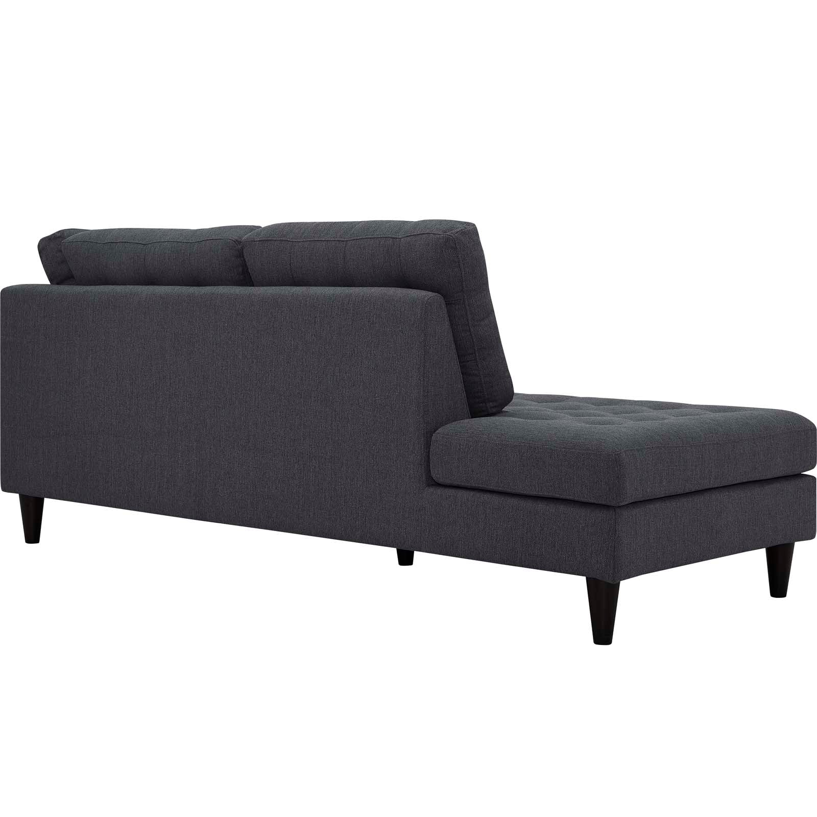 Empress 2 Piece Upholstered Fabric Left Facing Bumper Sectional - Image 8