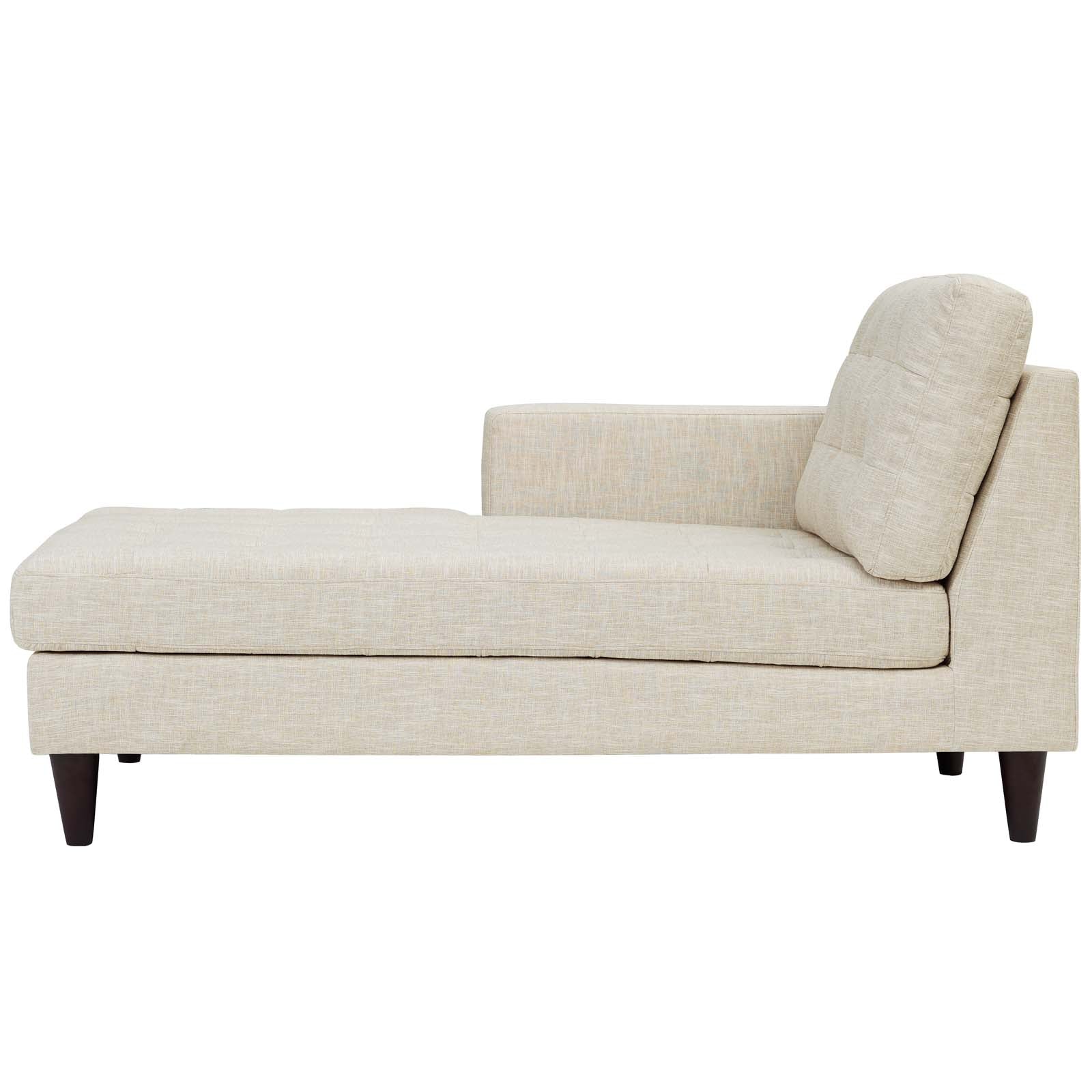 Empress Left-Arm Upholstered Fabric Chaise - Image 2