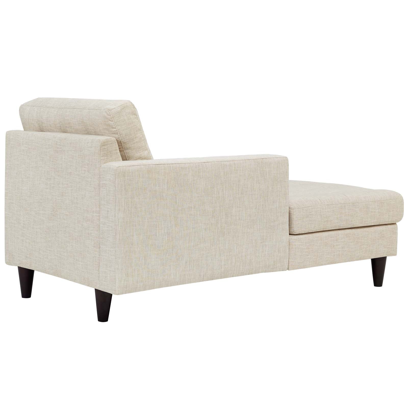Empress Left-Arm Upholstered Fabric Chaise - Image 3