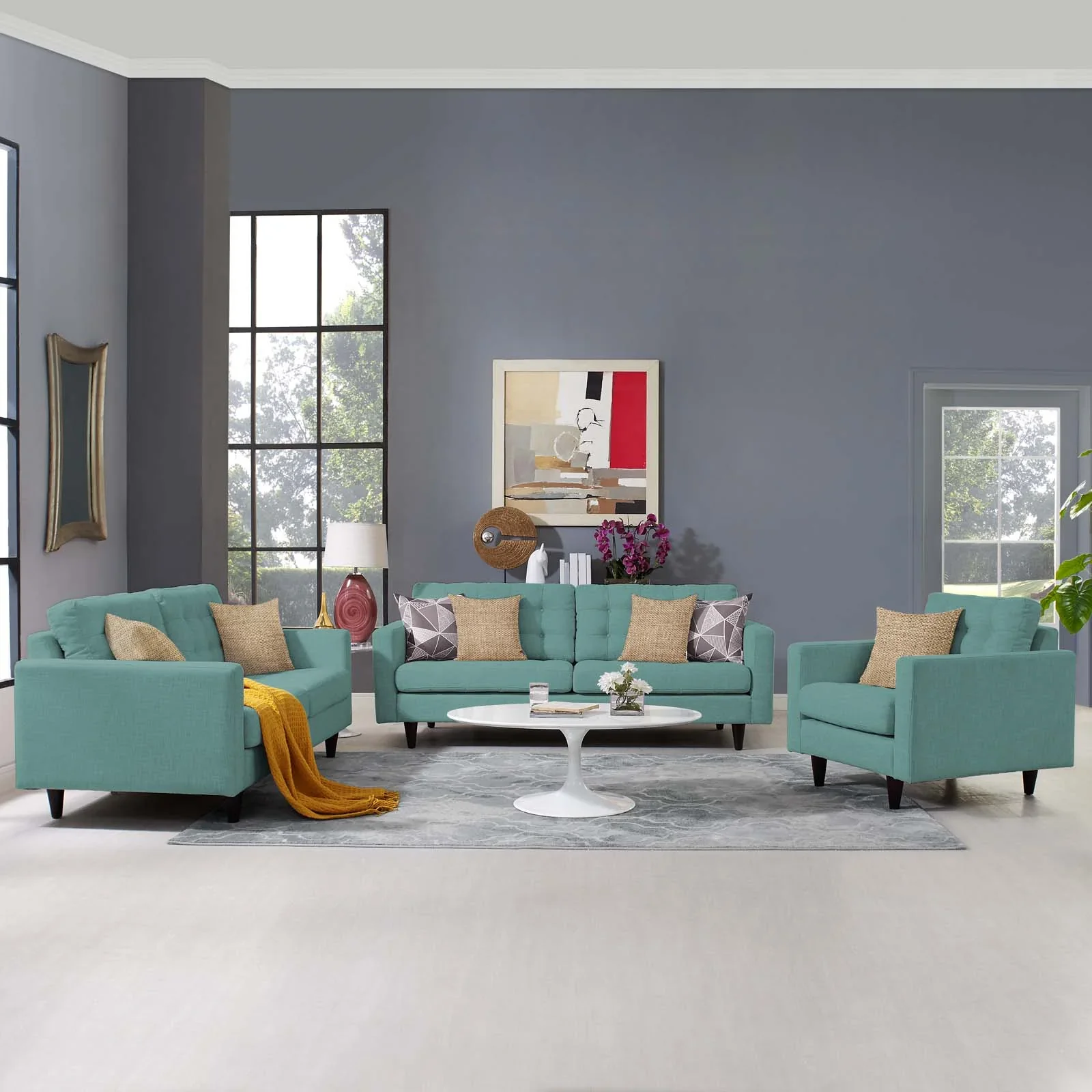 Empress Sofa, Loveseat and Armchair Set of 3 - Image 11