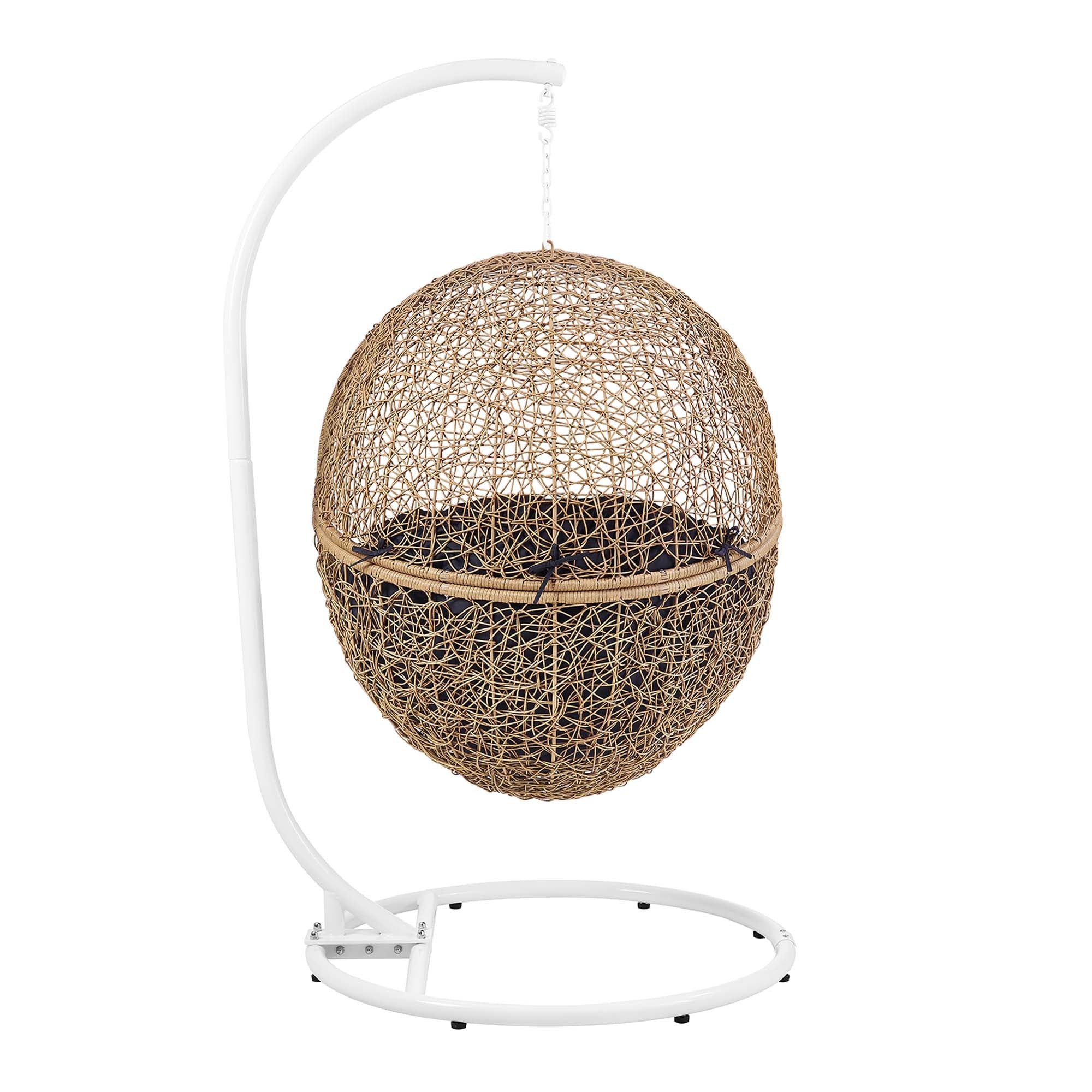 Encase Outdoor Patio Rattan Swing Chair - Image 15
