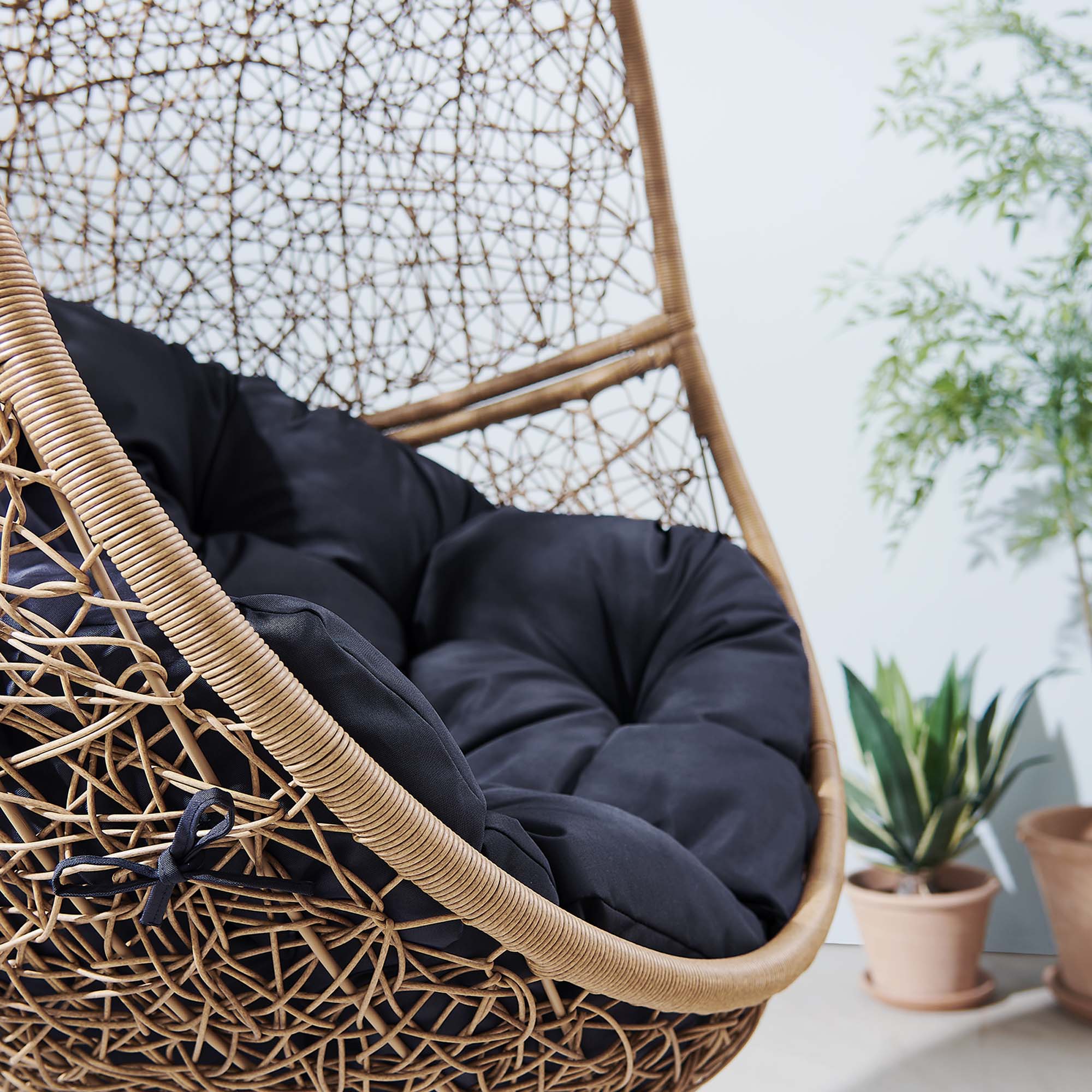 Encase Outdoor Patio Rattan Swing Chair - Image 19