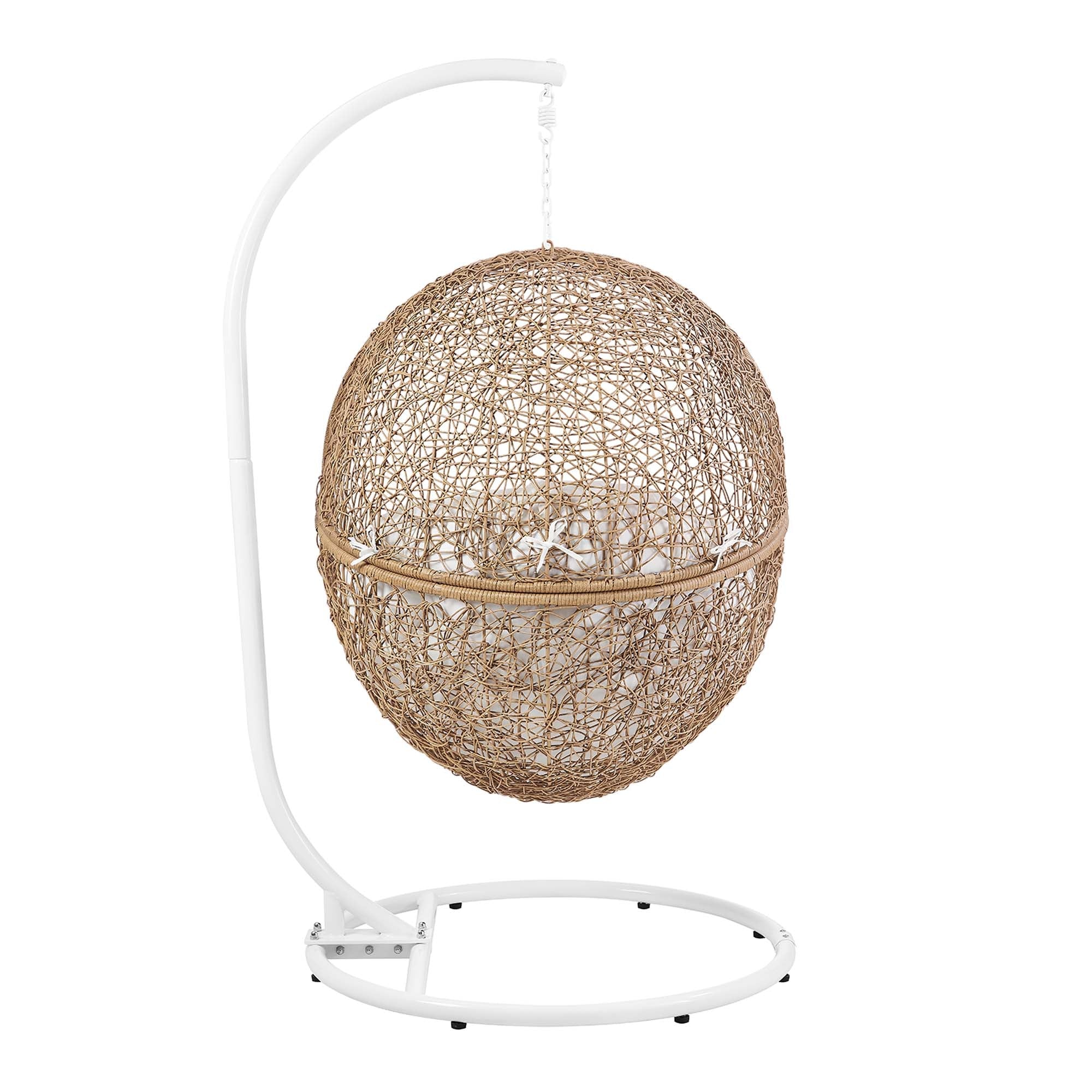Encase Outdoor Patio Rattan Swing Chair - Image 25