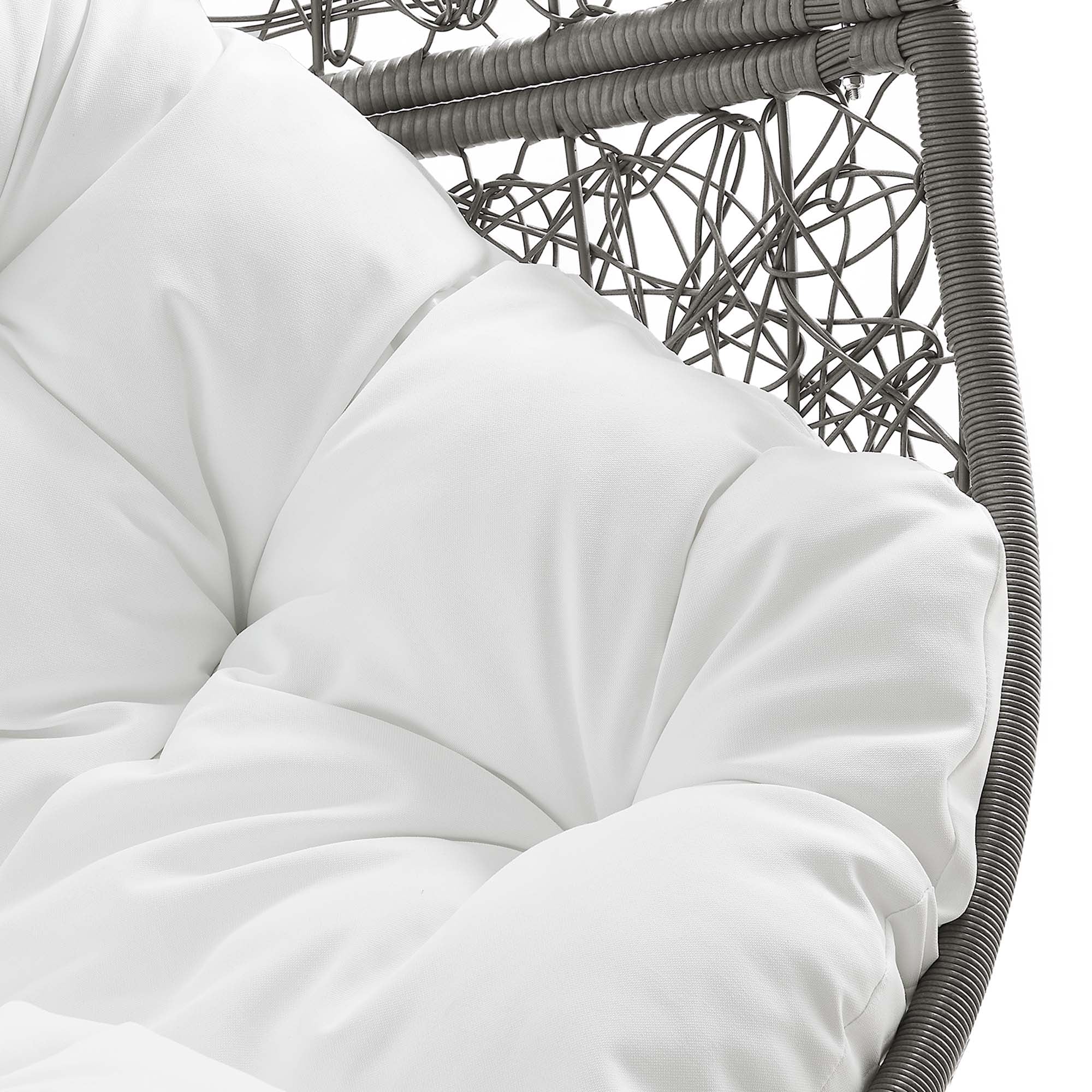 Encase Outdoor Patio Rattan Swing Chair - Image 38