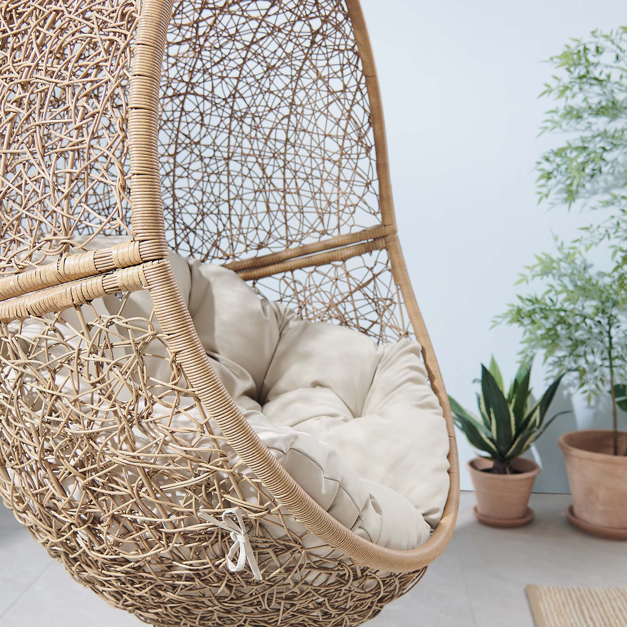 Encase Outdoor Patio Rattan Swing Chair - Image 9