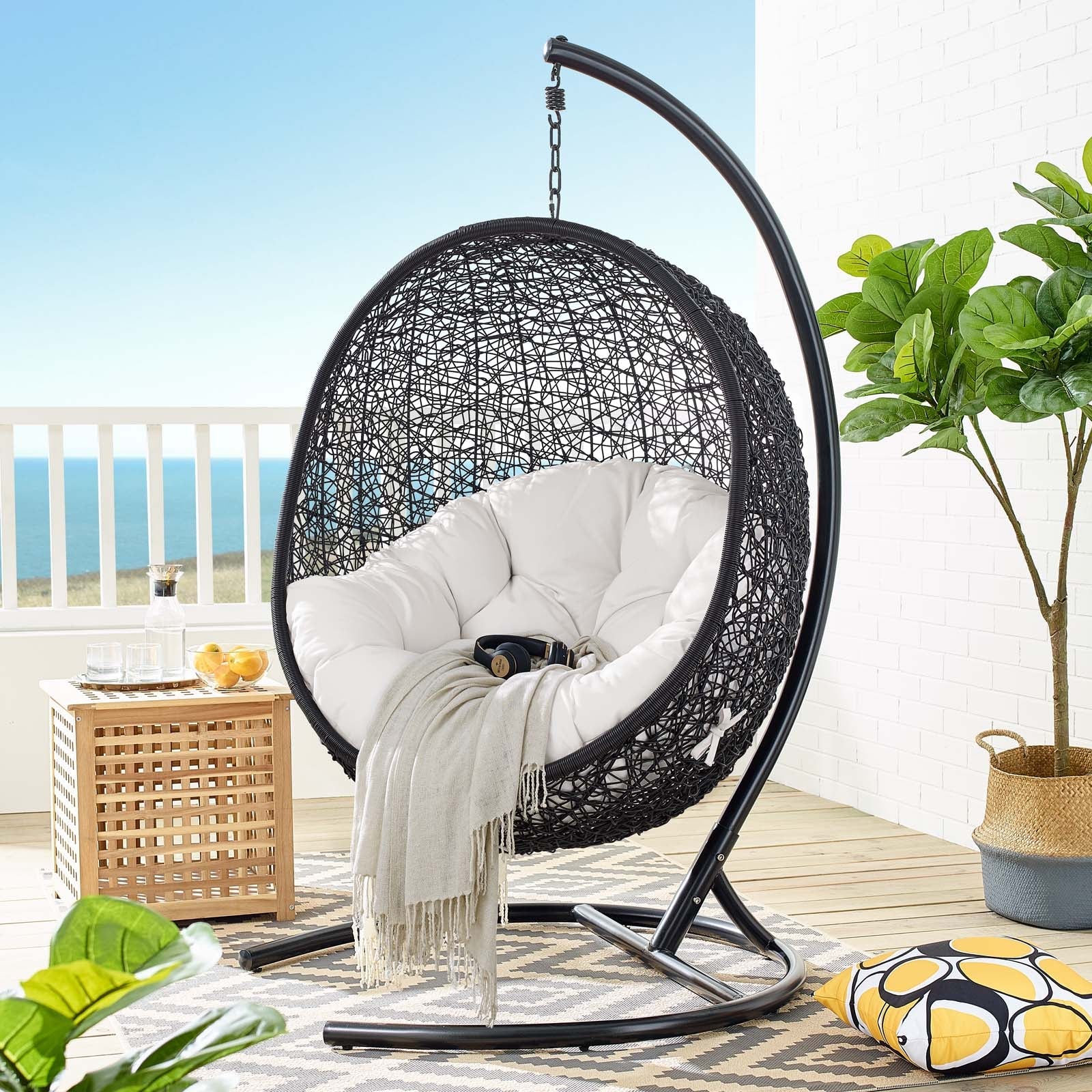 Encase Sunbrella® Swing Outdoor Patio Lounge Chair - Image 25