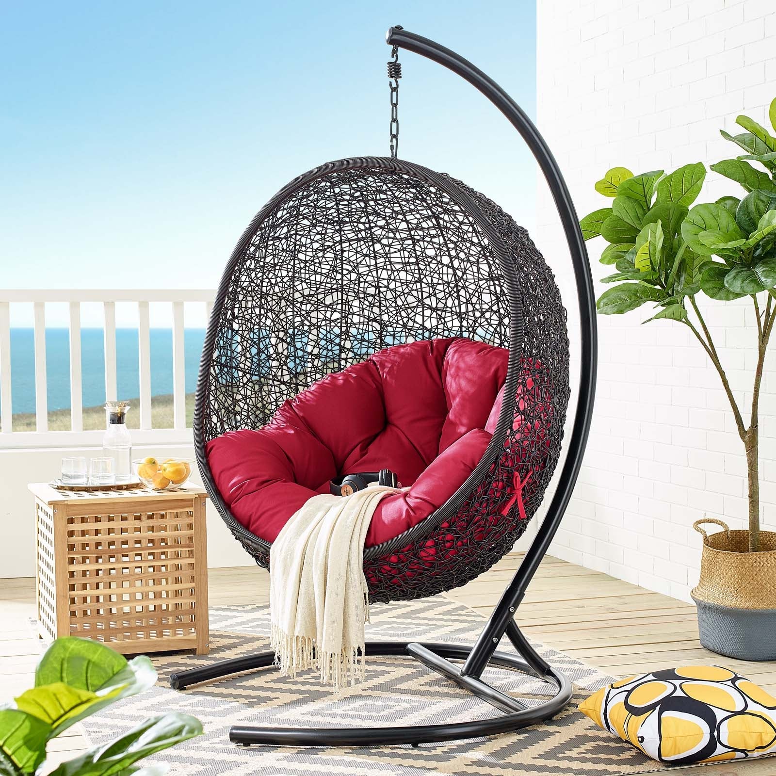 Encase Swing Outdoor Patio Lounge Chair - Image 50