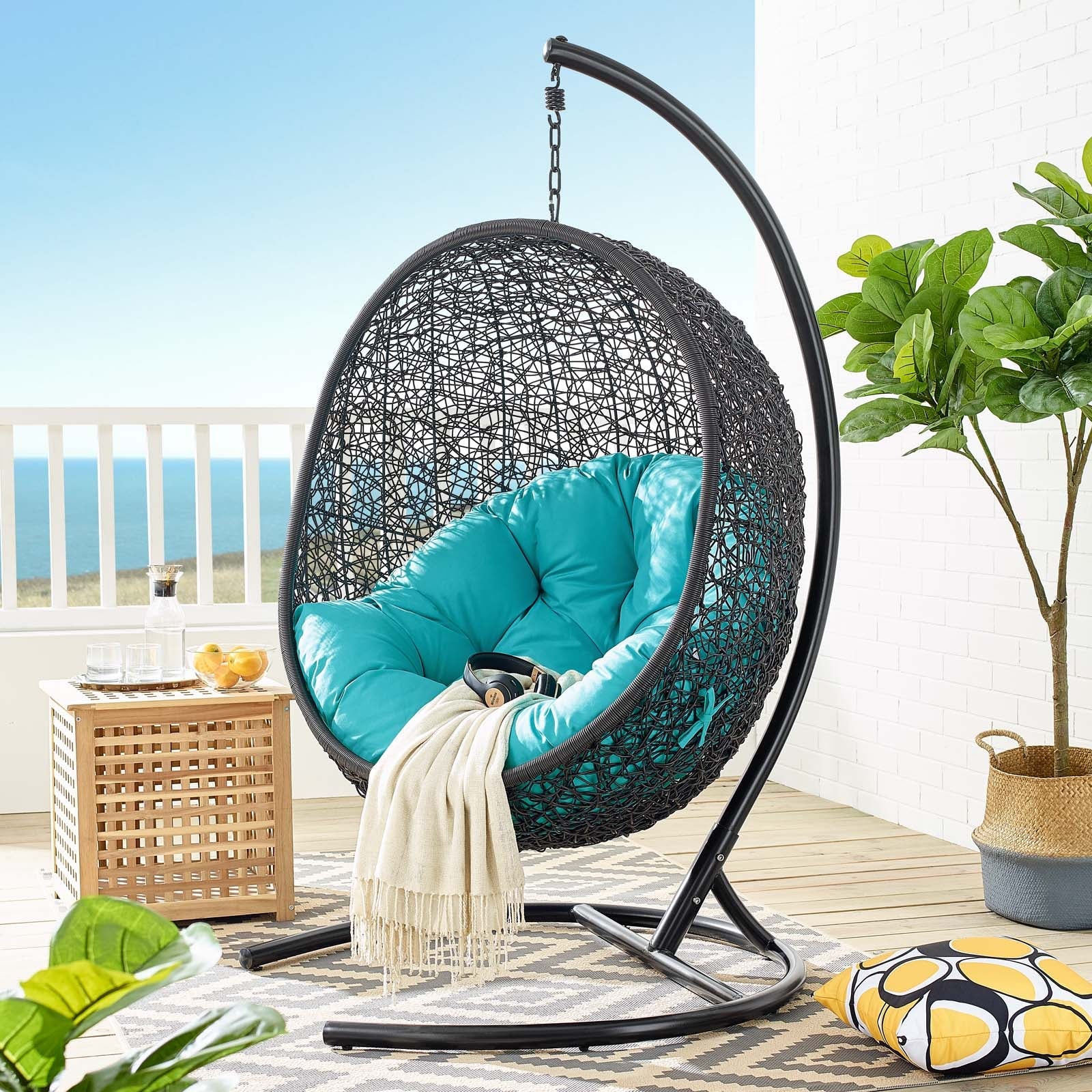 Encase Swing Outdoor Patio Lounge Chair - Image 66