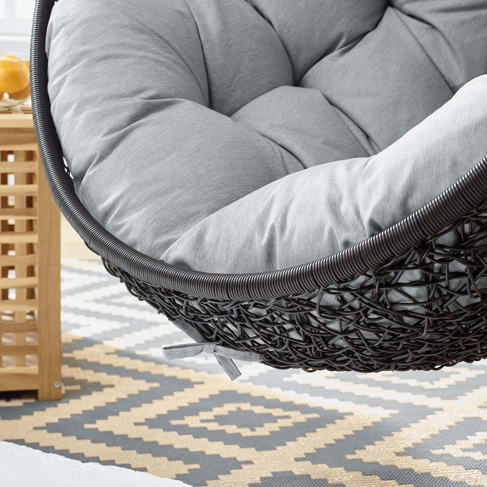 Encase Swing Outdoor Patio Lounge Chair Without Stand - Image 14
