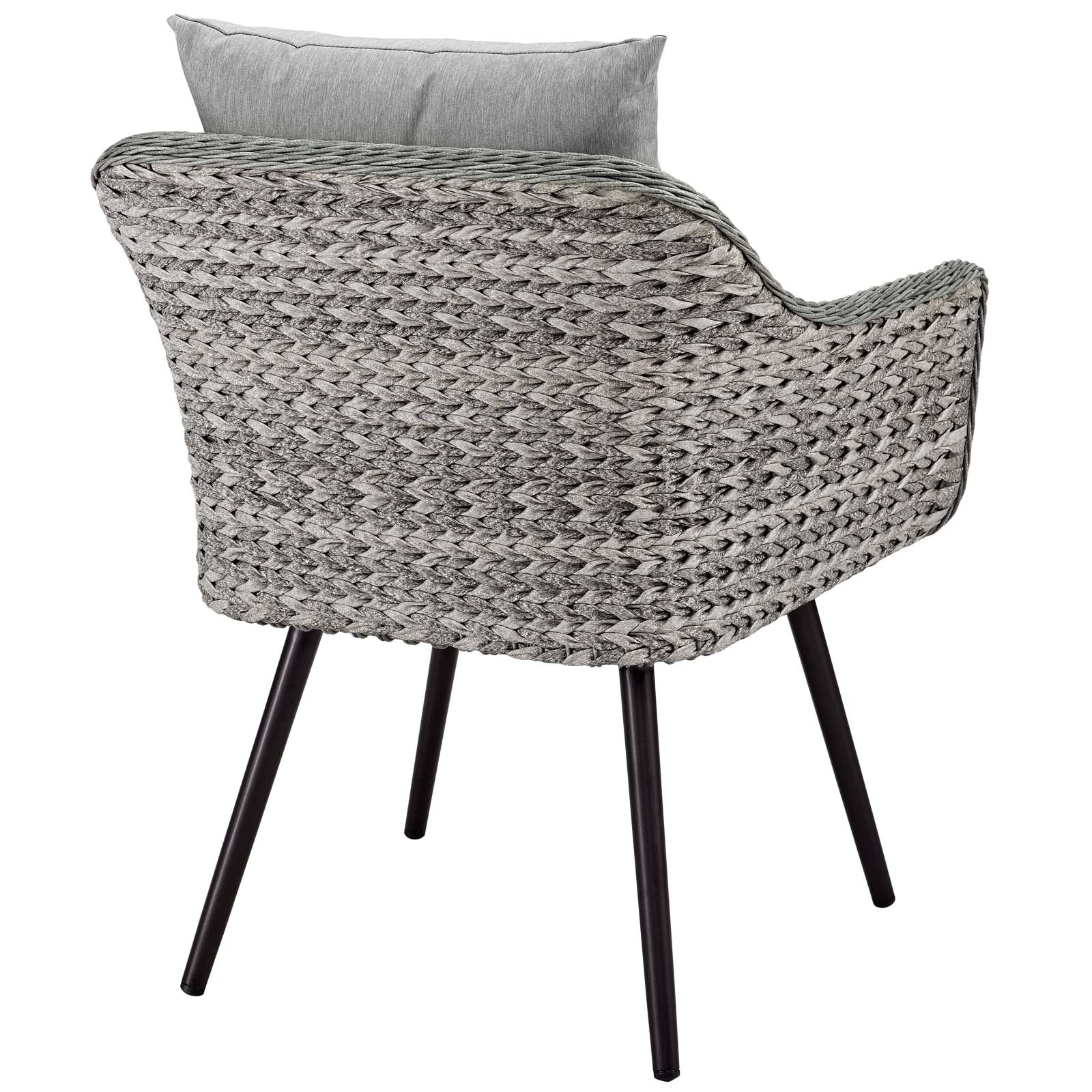 Endeavor Outdoor Patio Wicker Rattan Armchair - Image 3
