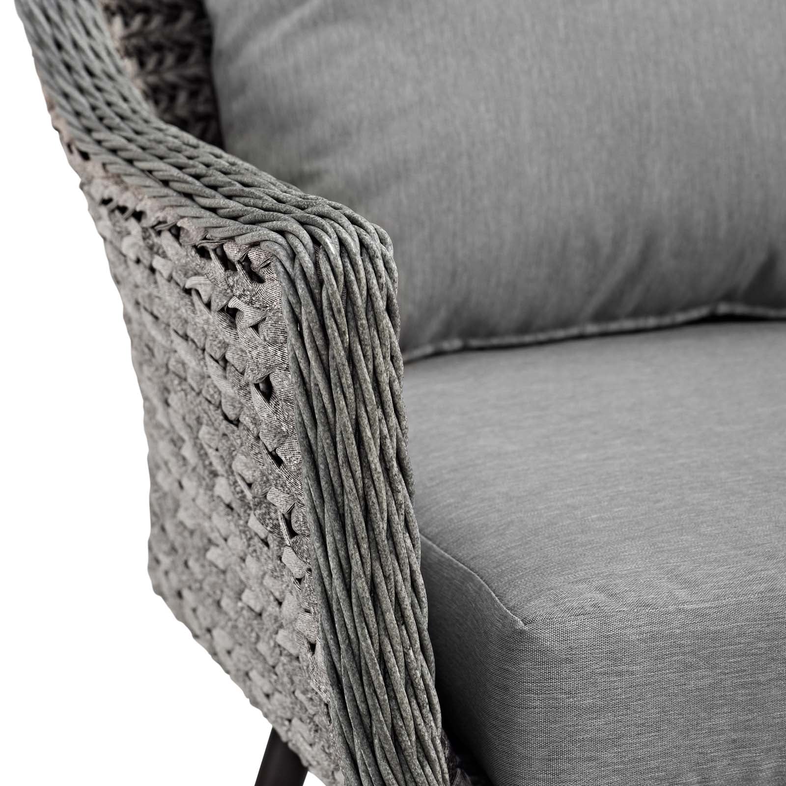 Endeavor Outdoor Patio Wicker Rattan Armchair - Image 5