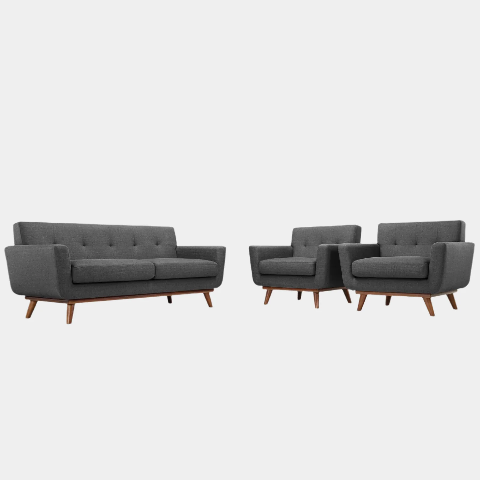 Engage Armchairs and Loveseat Set of 3 - Image 7