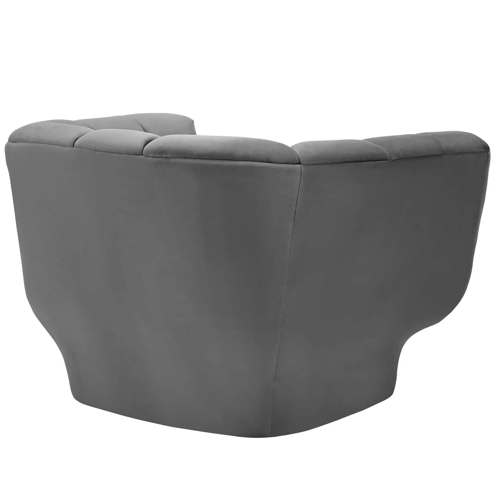 Entertain Vertical Channel Tufted Performance Velvet Armchair - Image 8