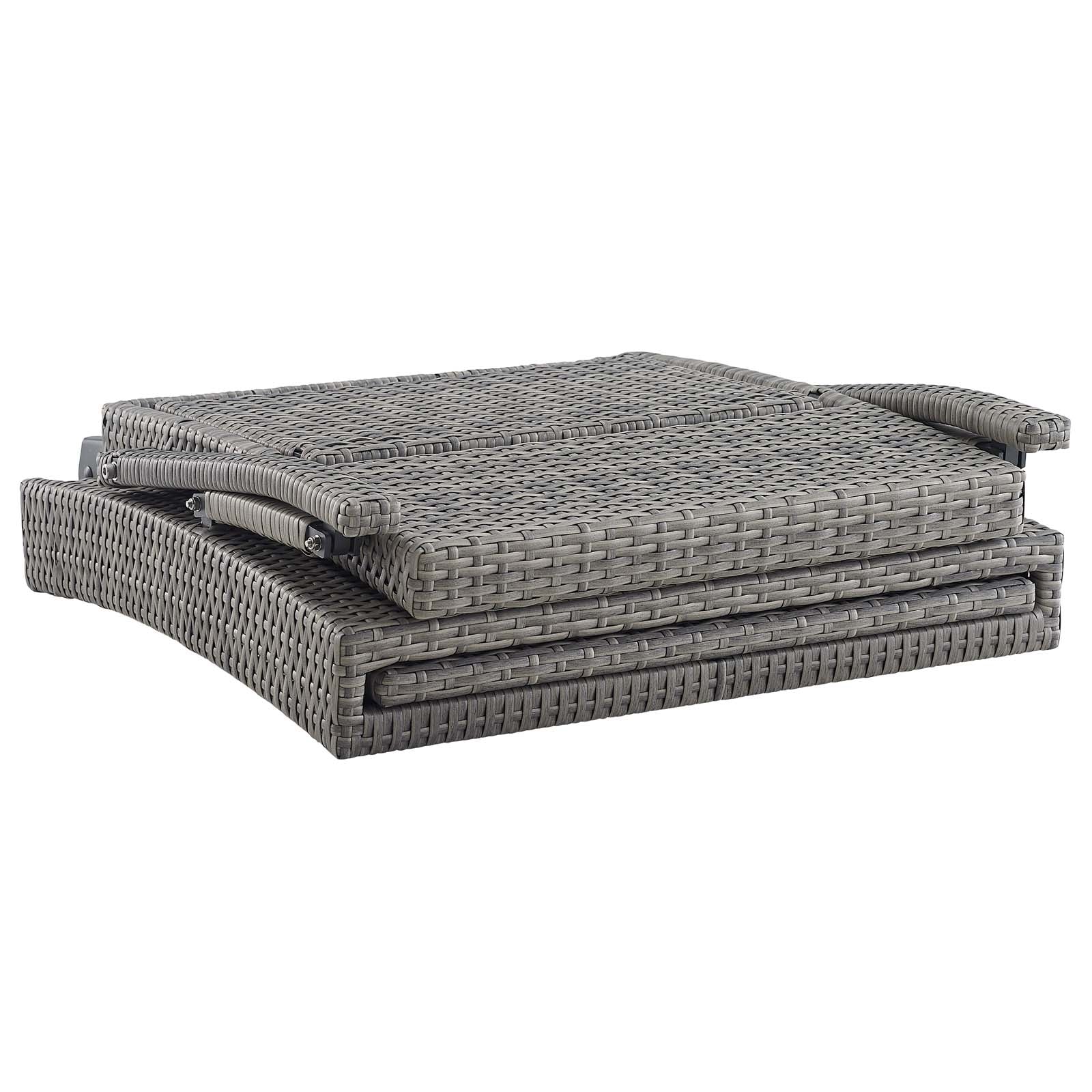 Envisage Chaise Outdoor Patio Wicker Rattan Lounge Chair - Image 10