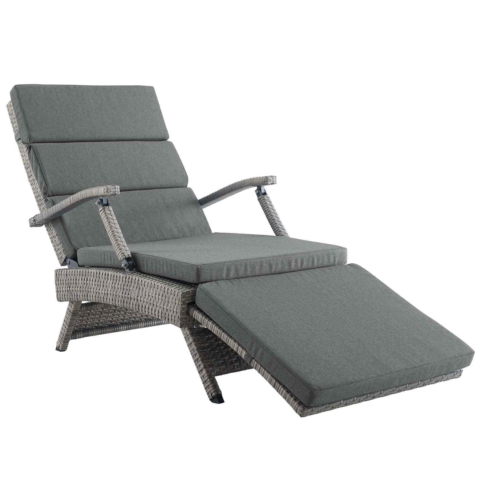 Envisage Chaise Outdoor Patio Wicker Rattan Lounge Chair - Image 14