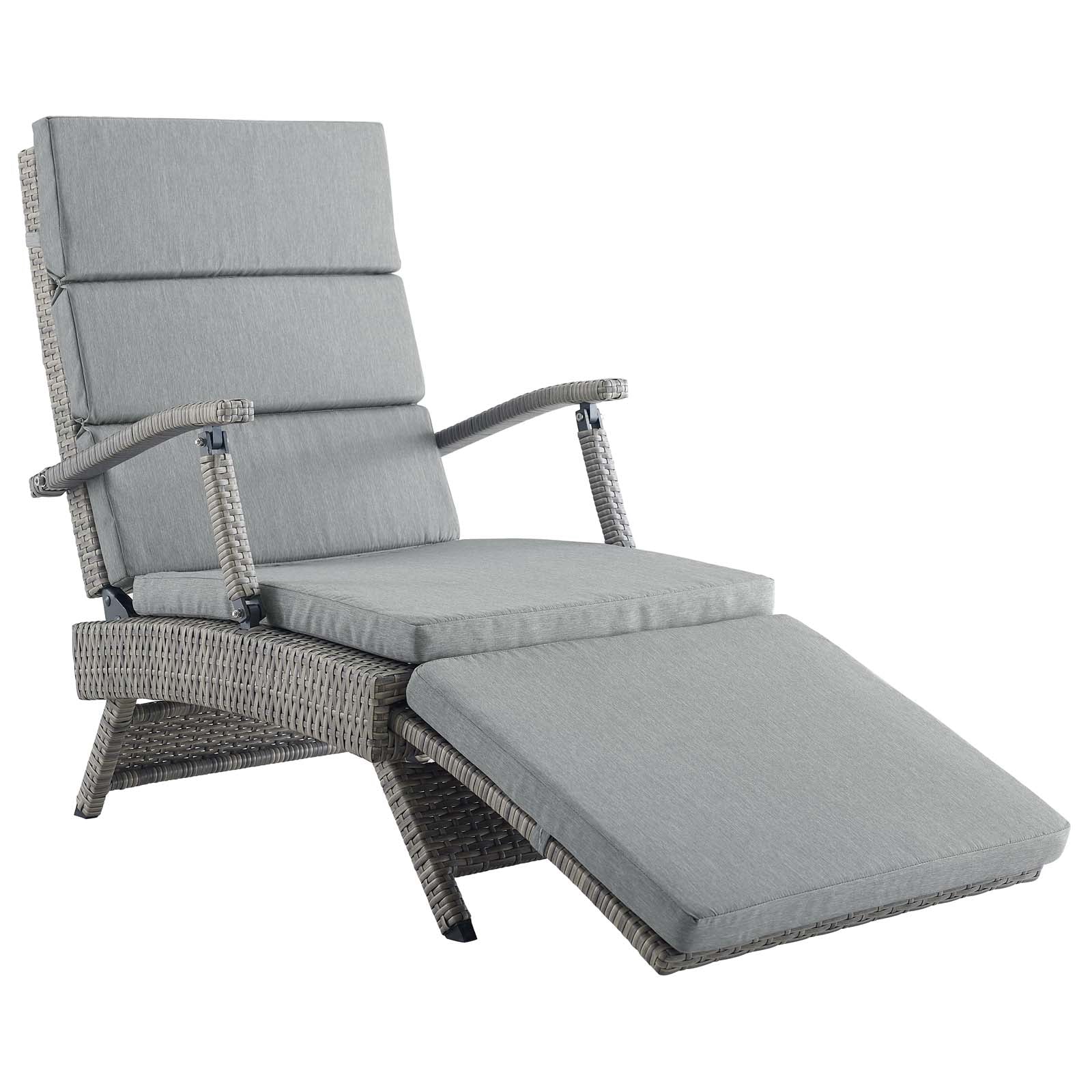 Envisage Chaise Outdoor Patio Wicker Rattan Lounge Chair - Image 23