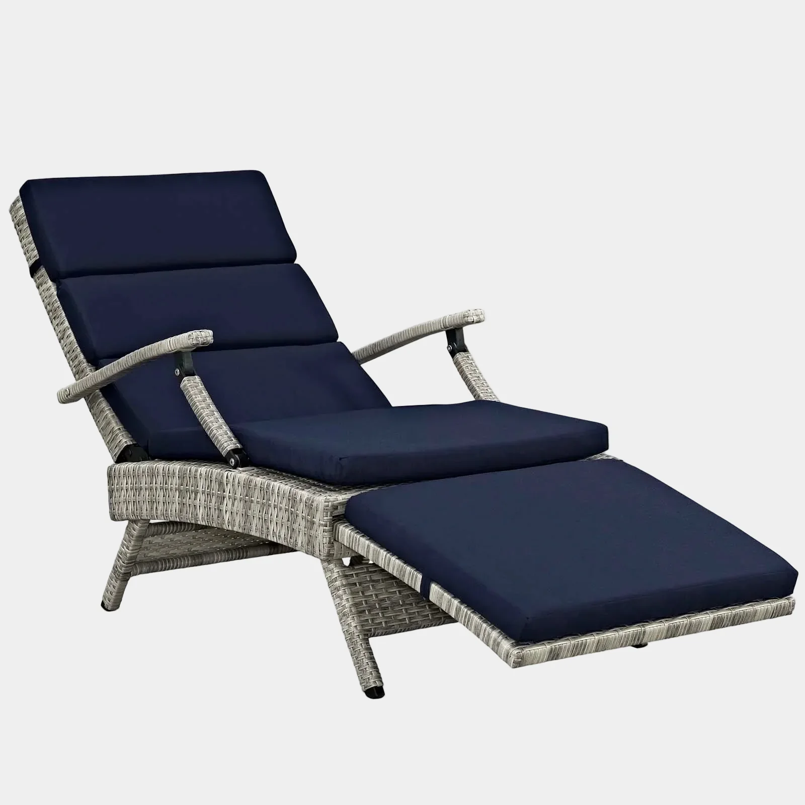 Envisage Chaise Outdoor Patio Wicker Rattan Lounge Chair - Image 31