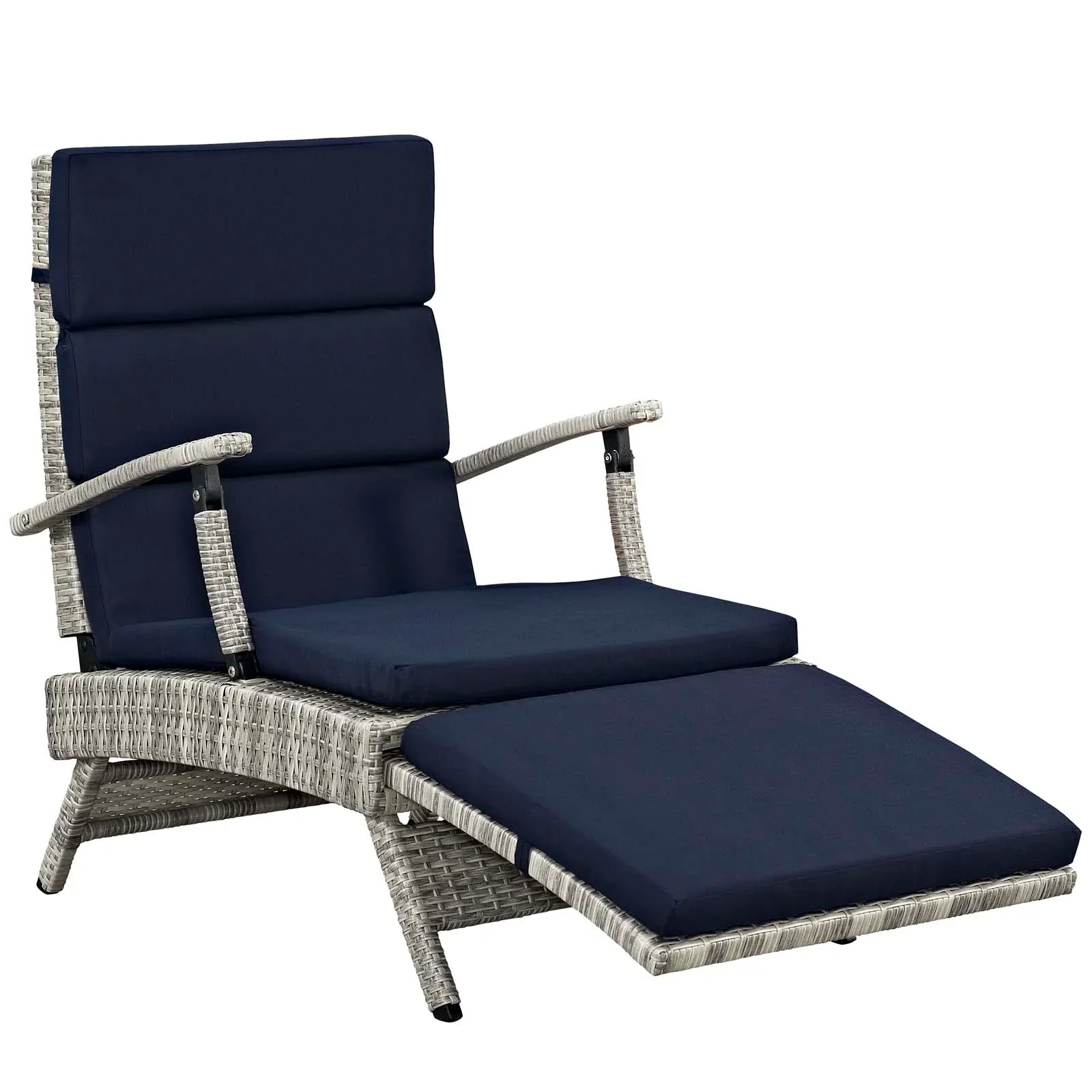 Envisage Chaise Outdoor Patio Wicker Rattan Lounge Chair - Image 33