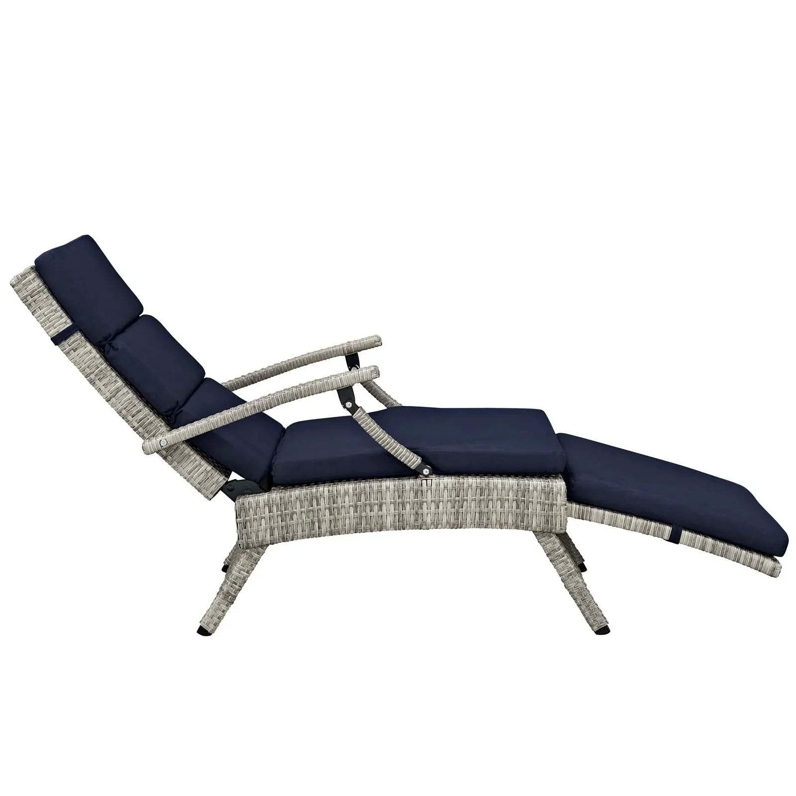 Envisage Chaise Outdoor Patio Wicker Rattan Lounge Chair - Image 35