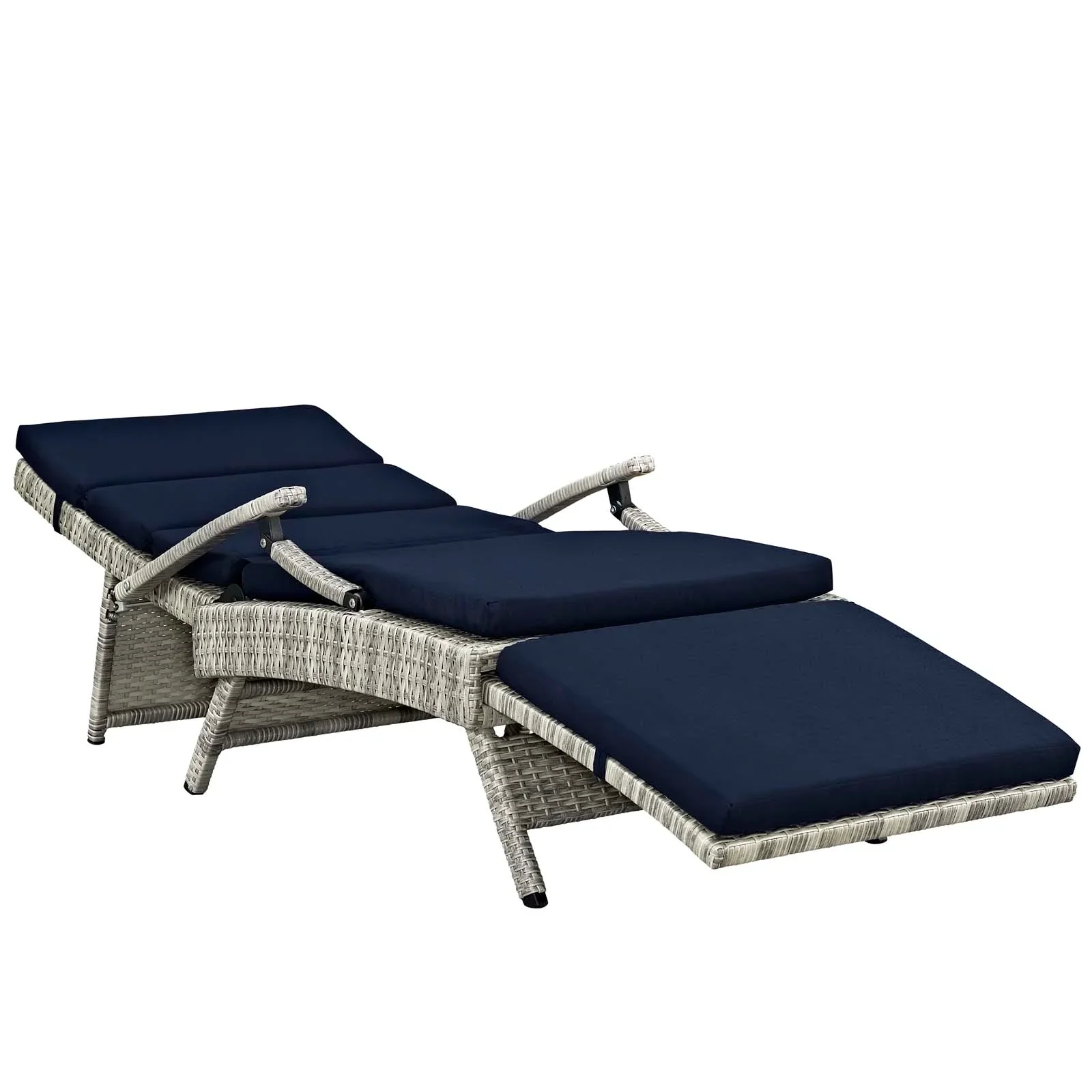 Envisage Chaise Outdoor Patio Wicker Rattan Lounge Chair - Image 38