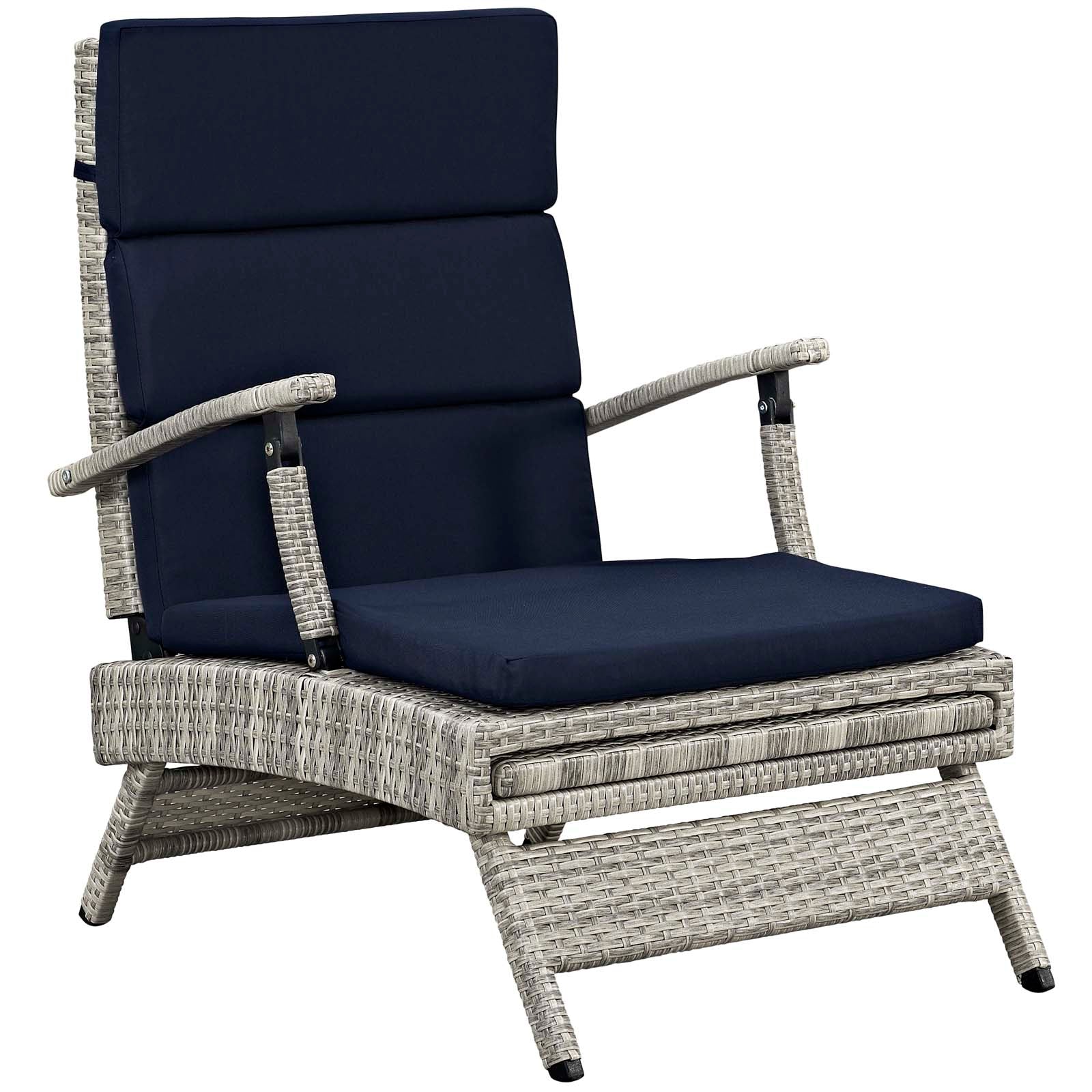 Envisage Chaise Outdoor Patio Wicker Rattan Lounge Chair - Image 39