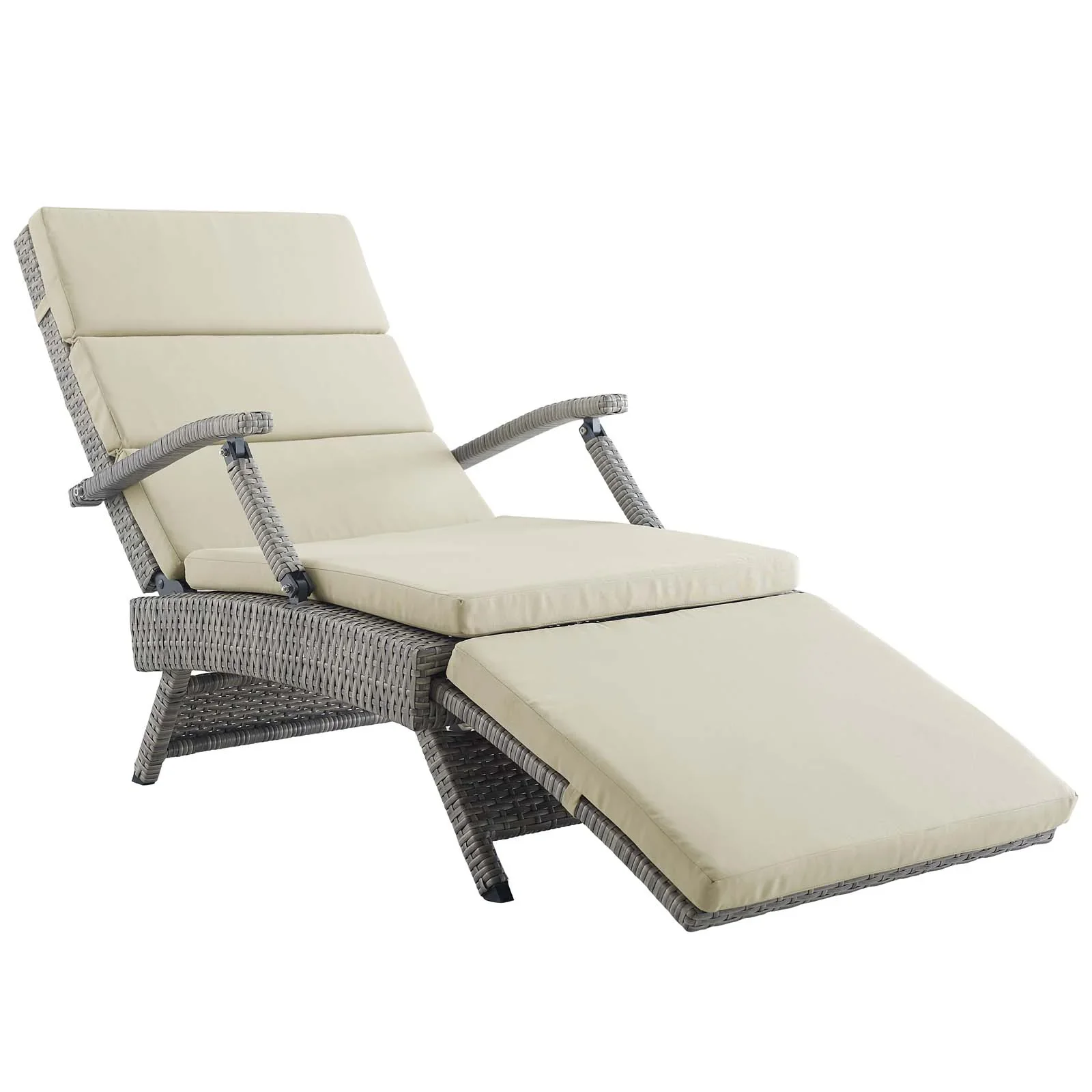 Envisage Chaise Outdoor Patio Wicker Rattan Lounge Chair - Image 4