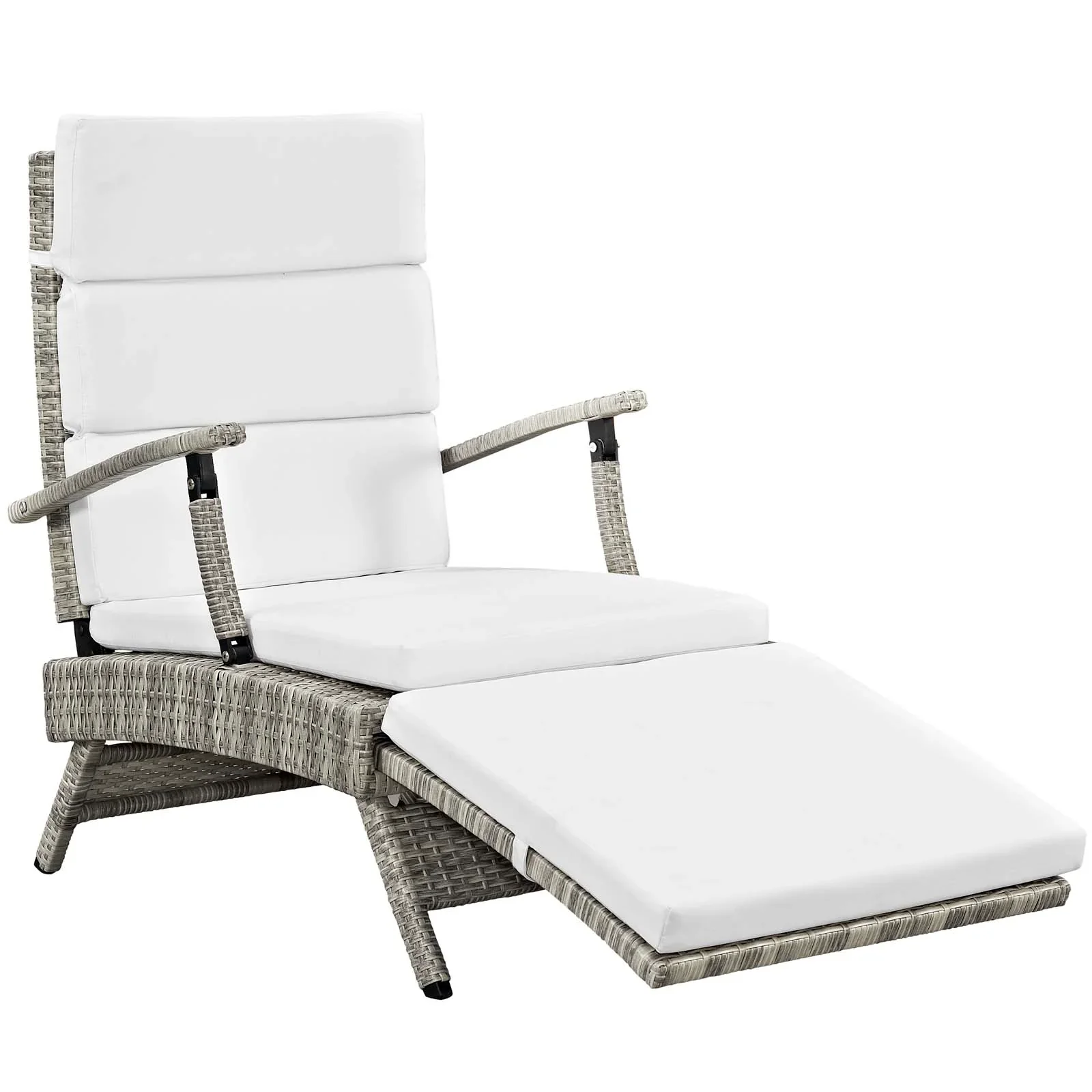 Envisage Chaise Outdoor Patio Wicker Rattan Lounge Chair - Image 43