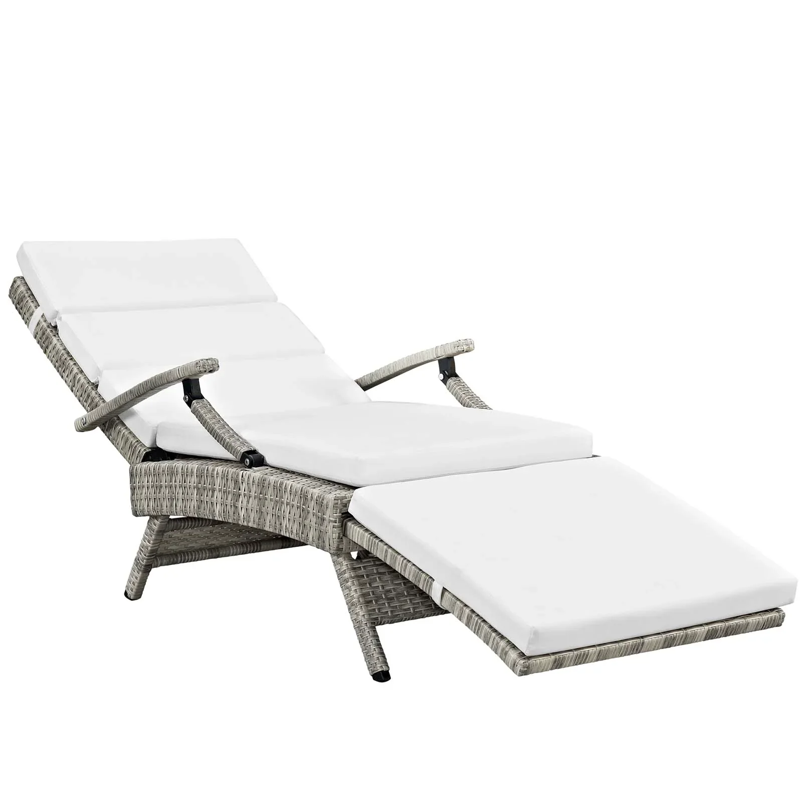 Envisage Chaise Outdoor Patio Wicker Rattan Lounge Chair - Image 47