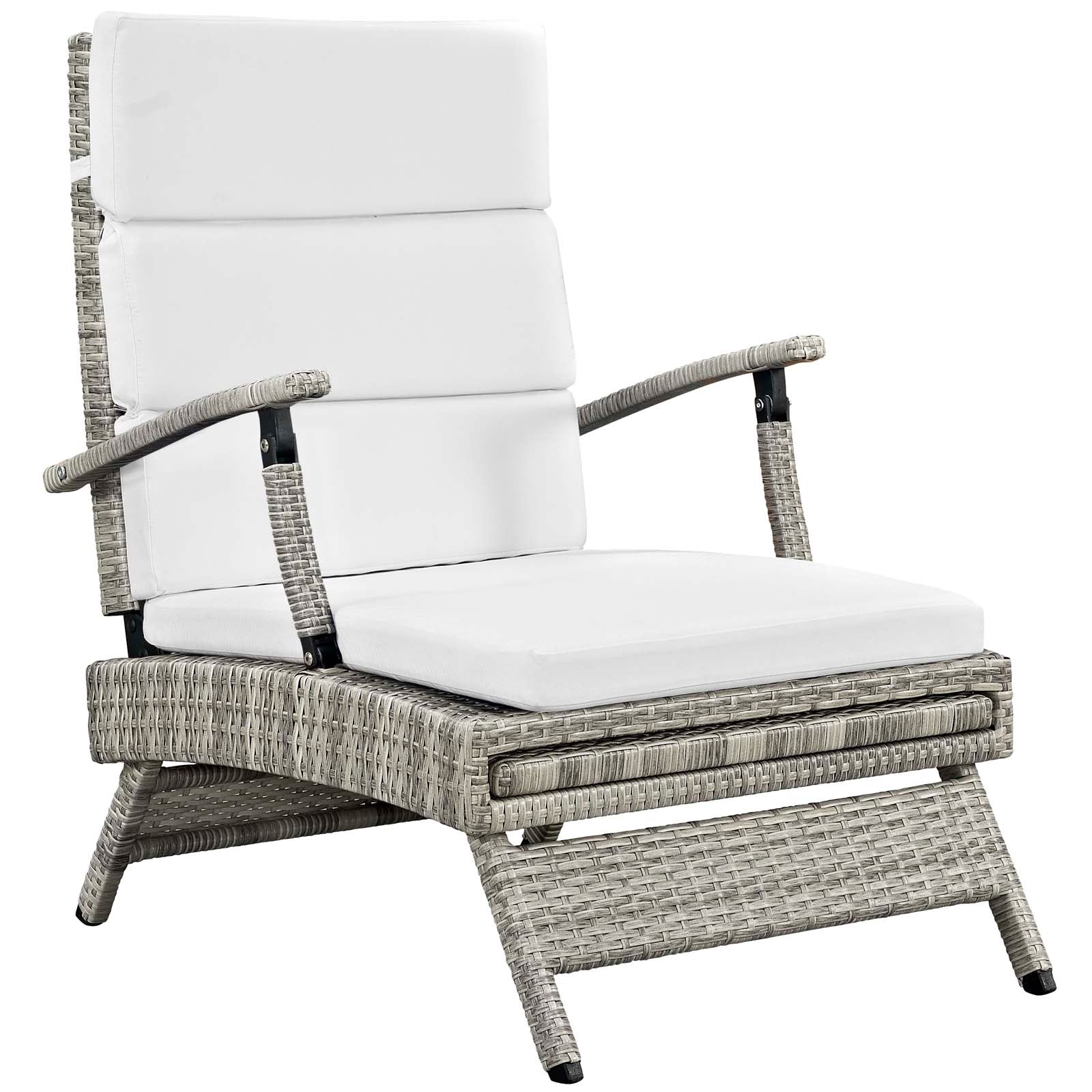 Envisage Chaise Outdoor Patio Wicker Rattan Lounge Chair - Image 49