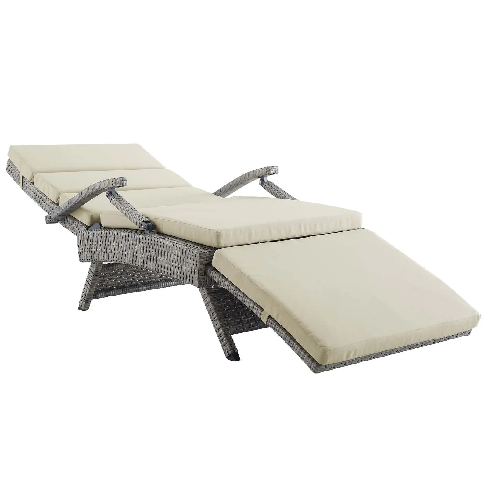 Envisage Chaise Outdoor Patio Wicker Rattan Lounge Chair - Image 8