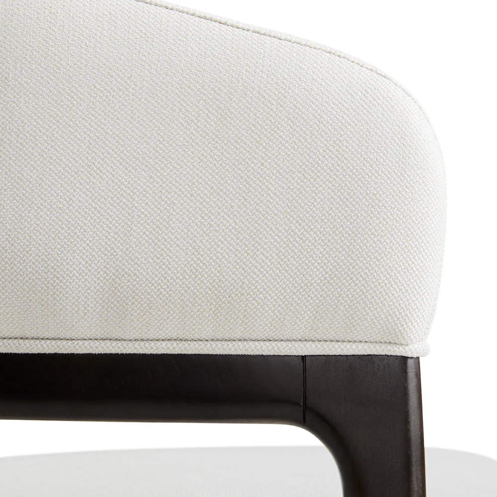 Erica Dining Chair White Linen - Image 6