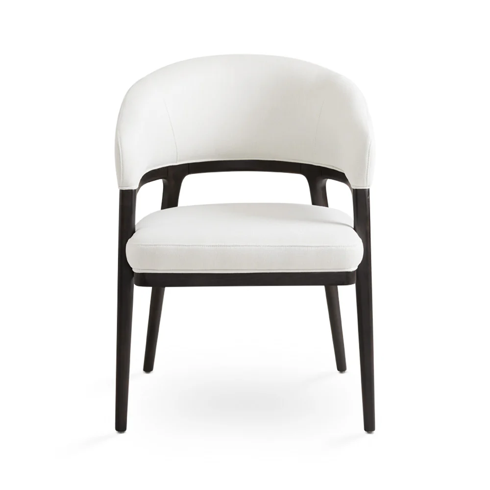 Erica Dining Chair White Linen - Image 8