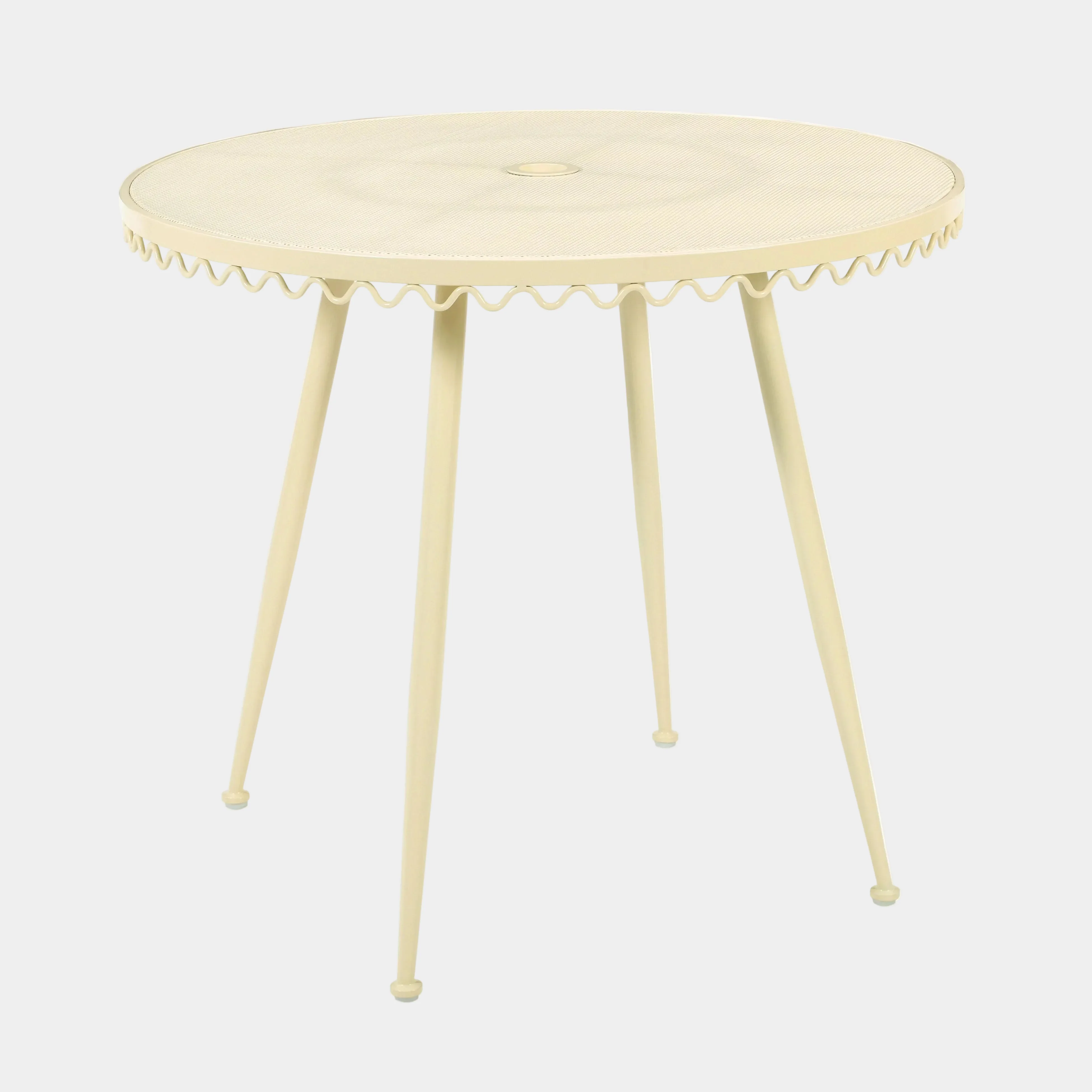 Erica 34" Wrought Iron Outdoor Round Cafe Table - Image 15