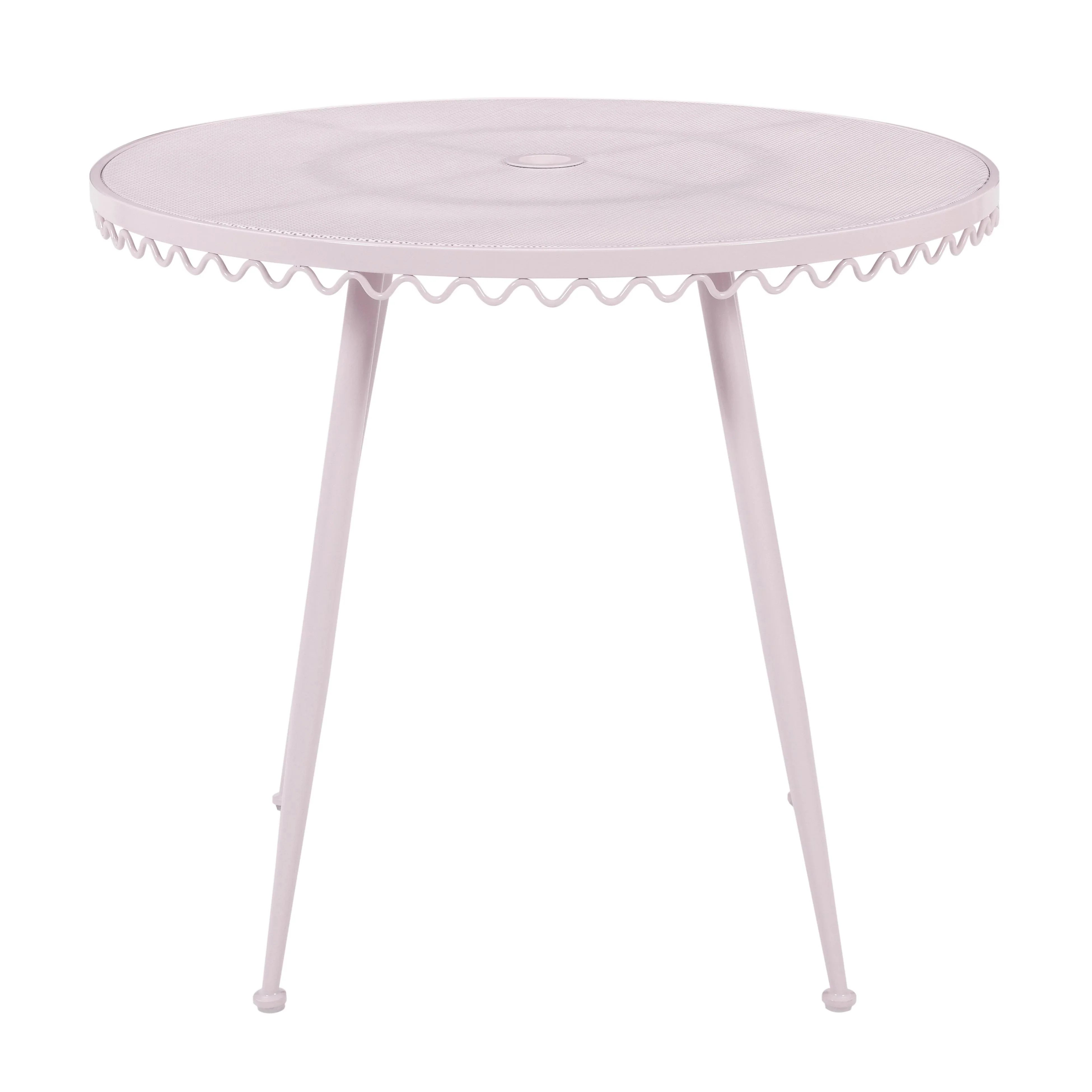 Erica 34" Wrought Iron Outdoor Round Cafe Table - Image 3