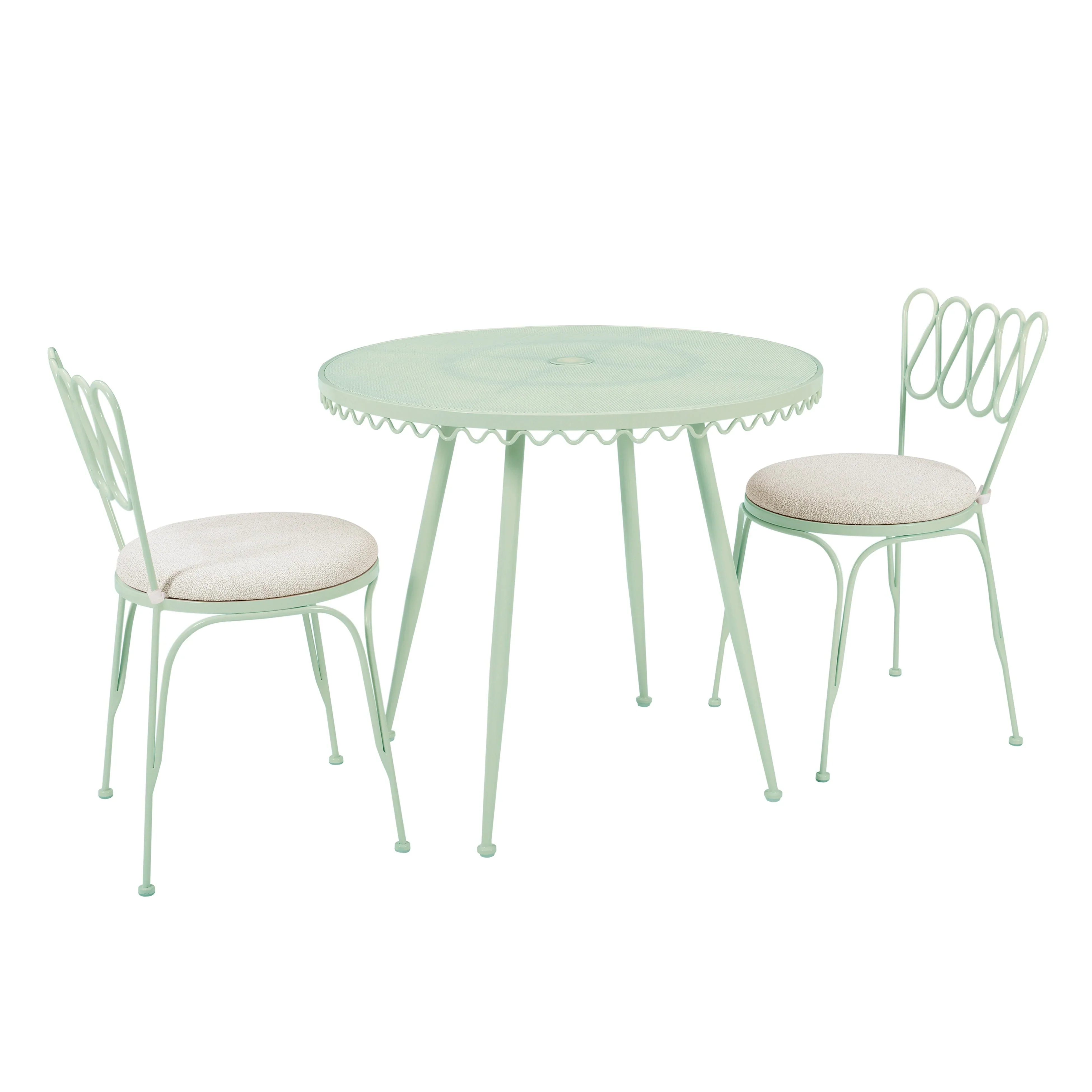 Erica Wrought Iron Outdoor Chair - Image 15