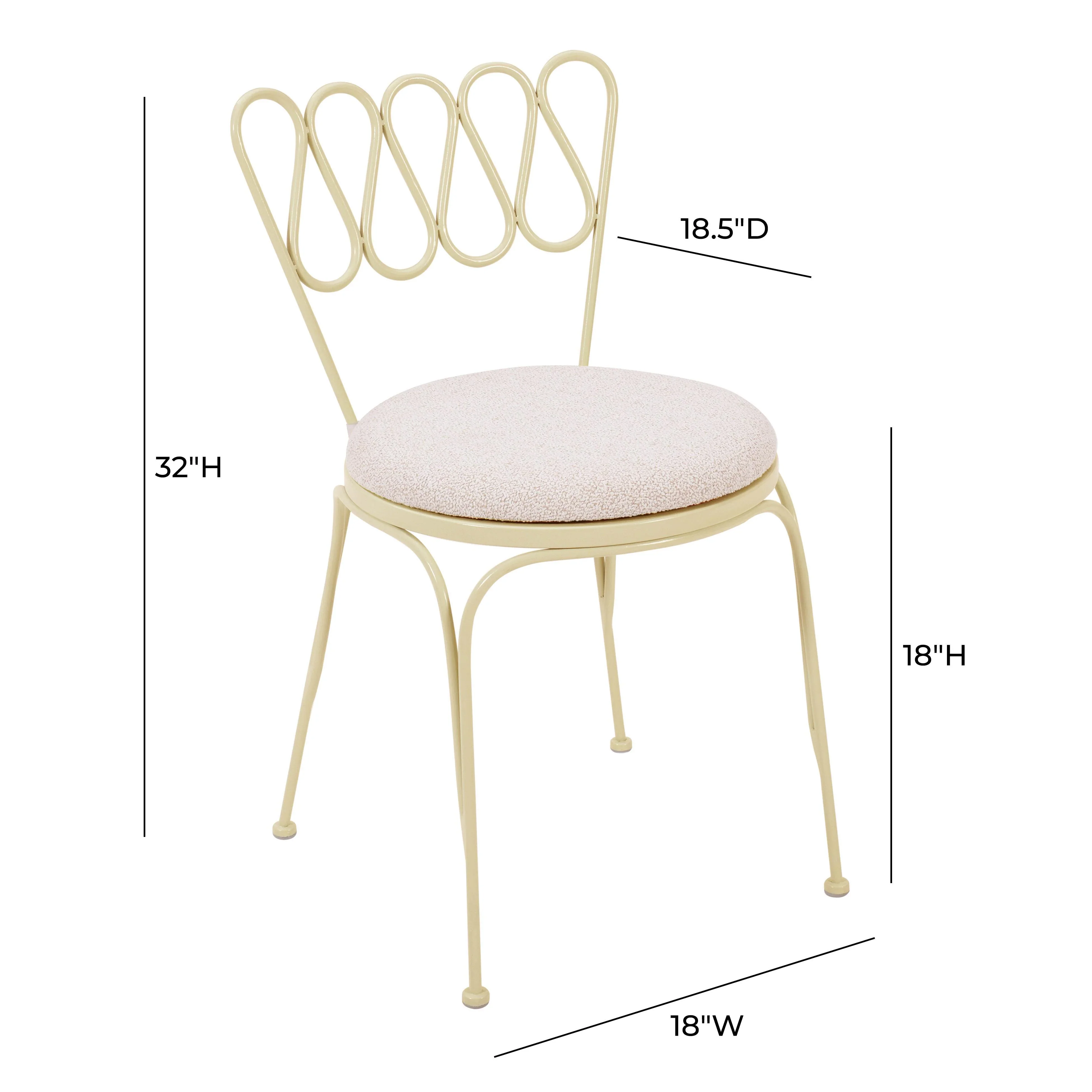 Erica Wrought Iron Outdoor Chair - Image 22