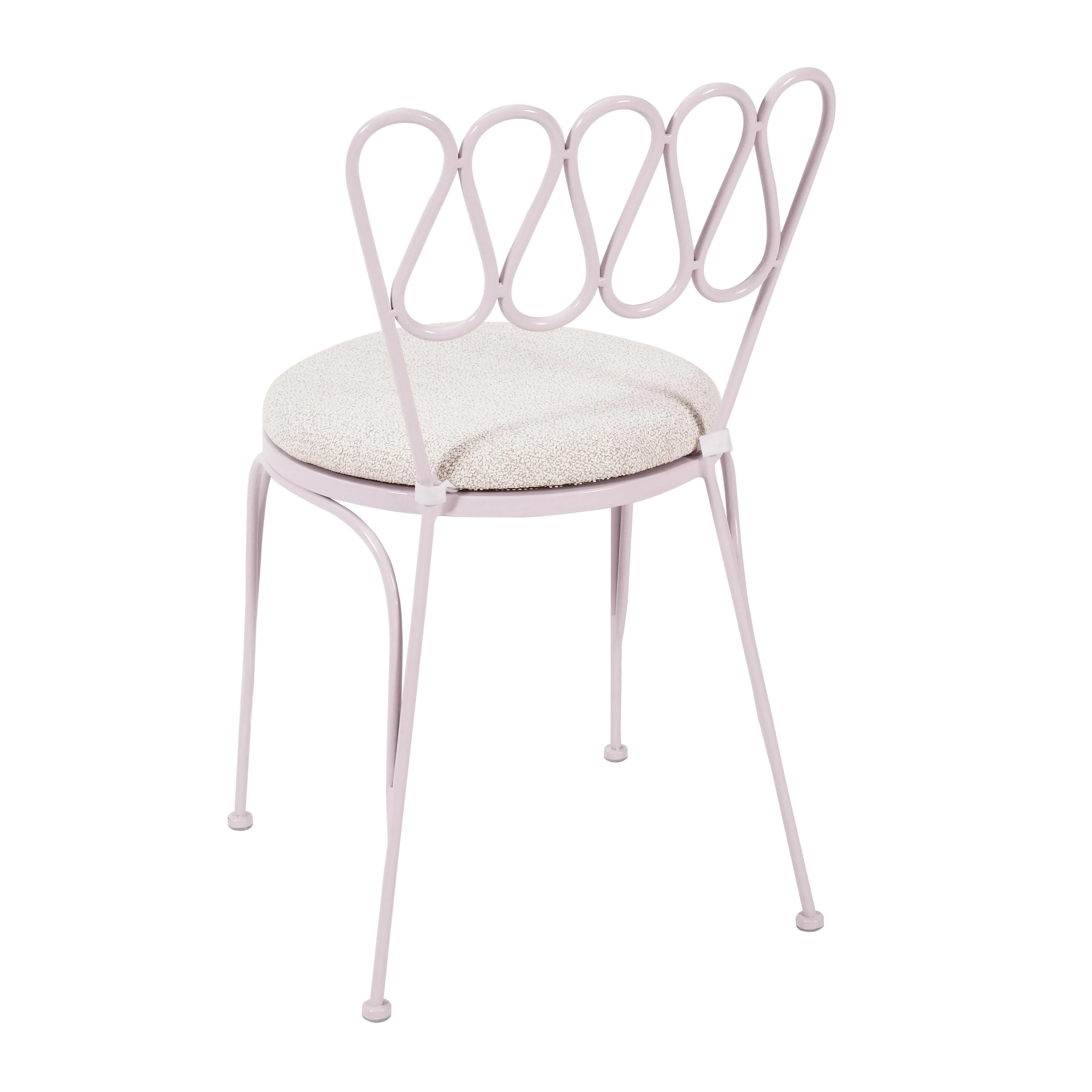 Erica Wrought Iron Outdoor Chair - Image 5