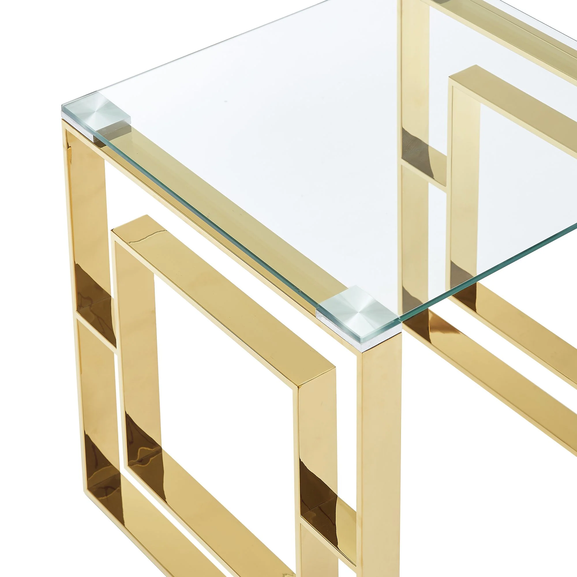 Eros Accent Table in Gold - Image 7