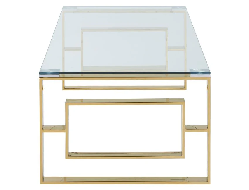 Eros Coffee Table in Gold - Image 4
